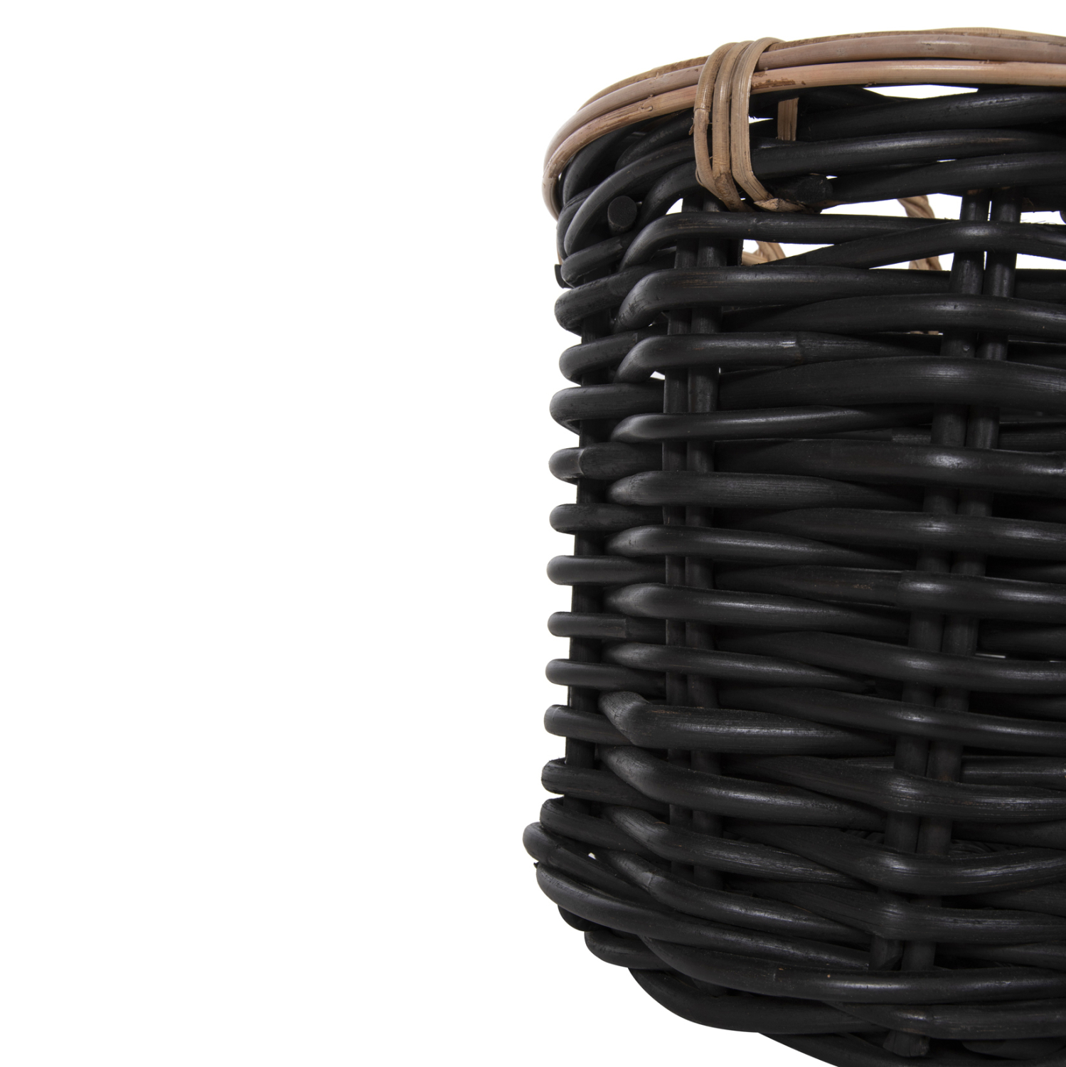ΣΕΤ 2 ΚΑΛΑΘΙΑ POTTS HM4379 ΜΑΥΡO&ΦΥΣΙΚΟ ΧΡΩΜΑ- CL RATTAN Φ61+Φ45εκ. - Image 8