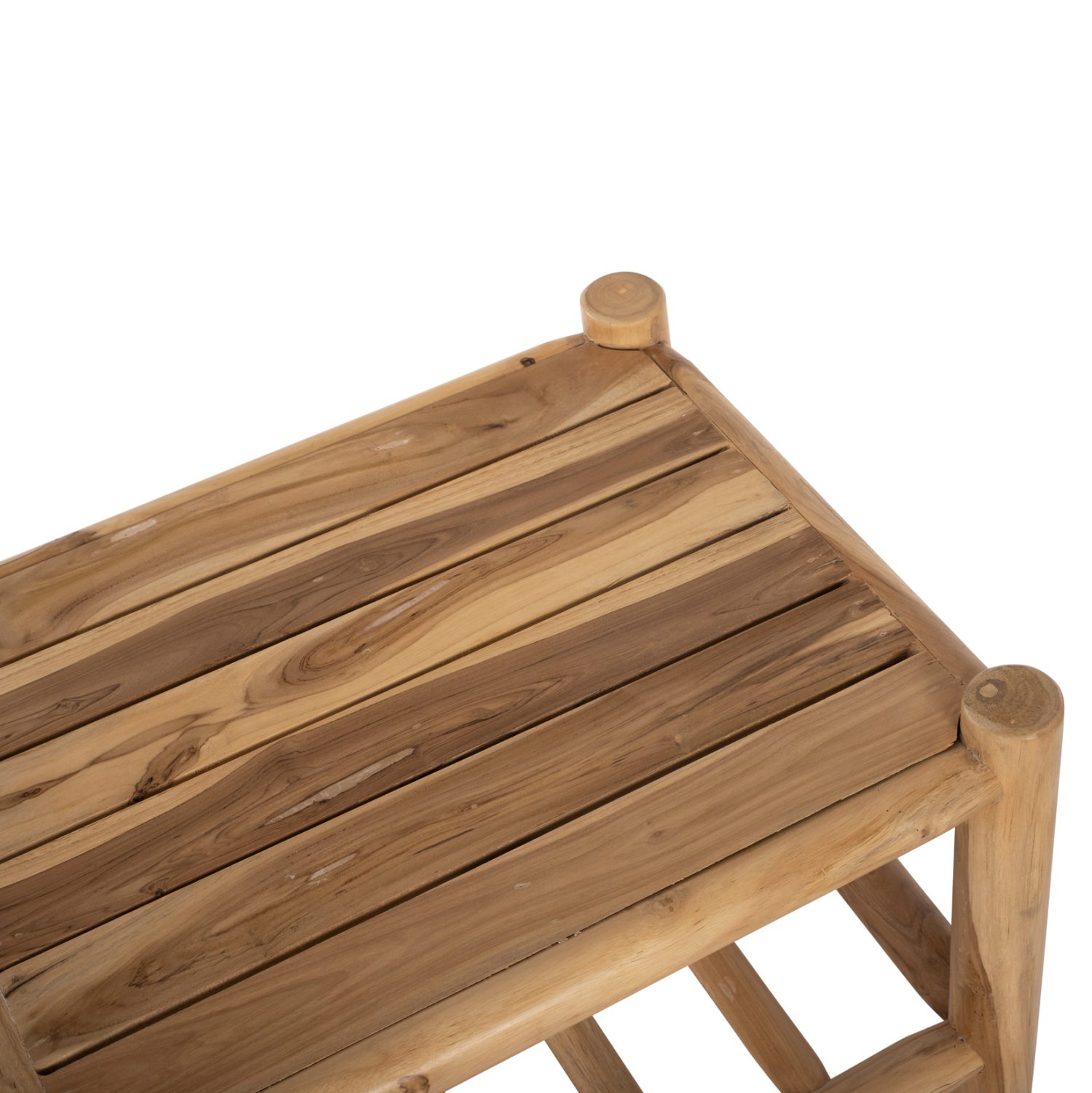 ΣΕΤ ΣΑΛΟΝΙ 4ΤΜΧ EDDARD HM9340 ΑΠΟ ΜΑΣΙΦ ΞΥΛΟ TEAK  ΦΥΣΙΚΟ - ΛΕΥΚΟ - Image 10