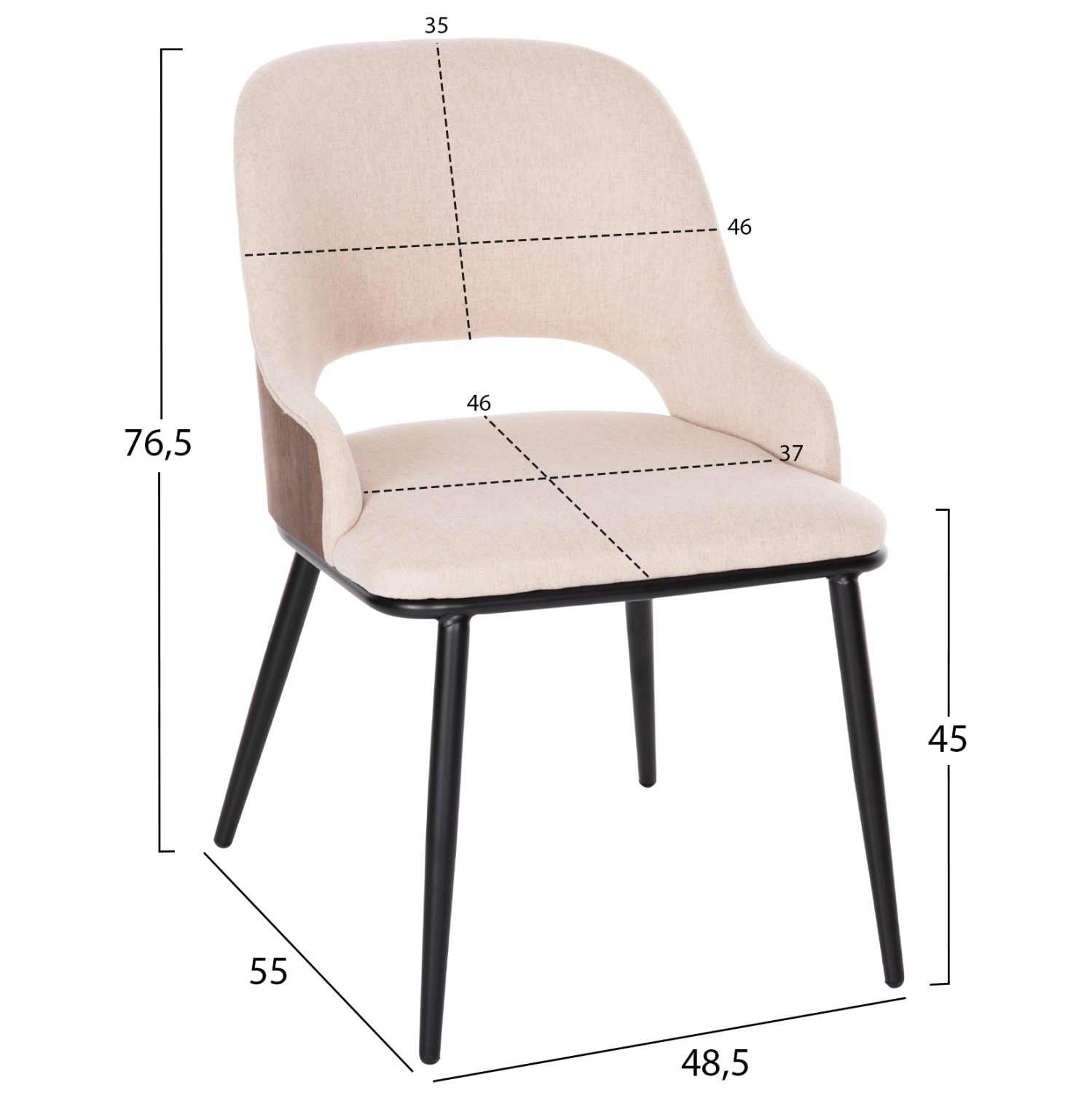 ΣΕΤ ΤΡΑΠΕΖΑΡΙΑ ΕΣΩΤ. ΧΩΡΟΥ 5ΤΜΧ HM11963 ΤΡΑΠΕΖΙ DENTY & 4 ΚΑΡΕΚΛΕΣ DELF - Image 3