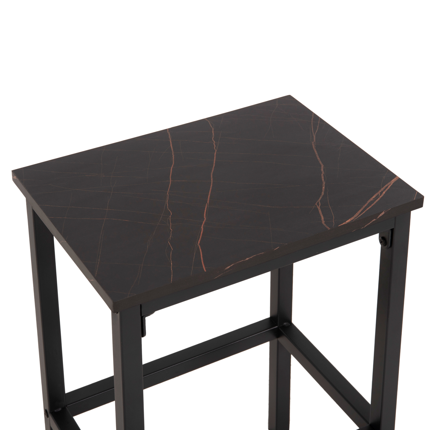 ΣΕΤ ΤΡΑΠΕΖΑΡΙΑ ΜΠΑΡ 5ΤΜΧ BOXY HM9882.13 ΜΑΥΡΟ ΜΕΤΑΛΛΟ-ΜΕΛΑΜΙΝΗ ΜΑΥΡΟ ΜΑΡΜΑΡΟ - Image 6
