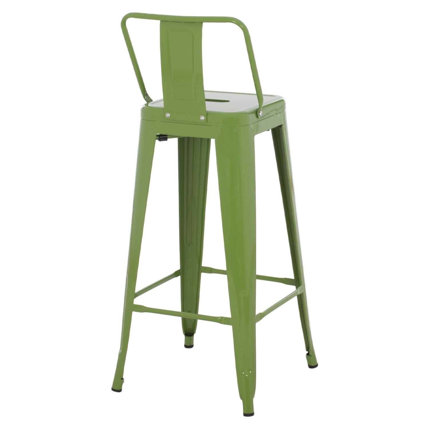 ΣΚΑΜΠΟ BAR ΜΕΤΑΛΛΙΚΟ MELITA ME ΠΛΑΤΗ ΣΕ LIGHT OLIVE GREEN HM8643.13 43Χ43Χ100εκ. - Image 5