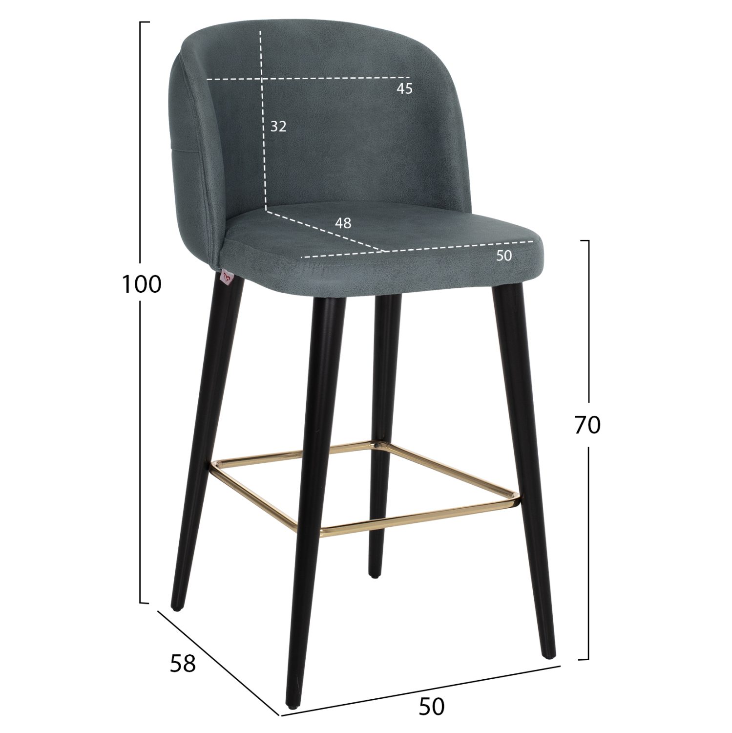 ΣΚΑΜΠΟ ΕΠΑΓΓΕΛΜΑΤΙΚΟ MARCELLO HM9280.20 Τ.NUBUCK ΓΚΡΙ ΞΥΛΙΝΟ 50x58x100Υεκ. - Image 2