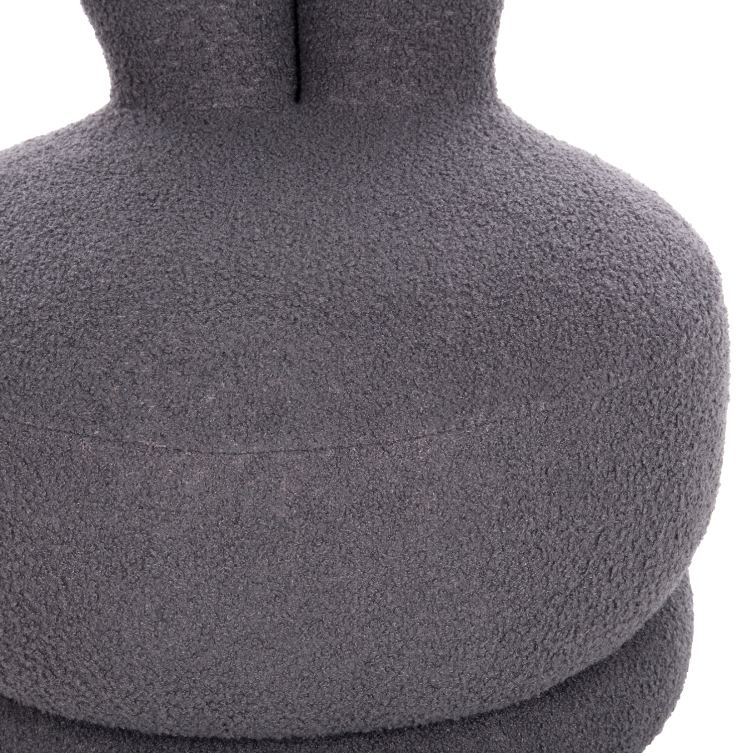 ΣΚΑΜΠΟ ΜΕ ΠΛΑΤΗ ΠΕΡΙΣΤΡΕΦΟΜΕΝΟ FRIVO HM9774.01 ΓΚΡΙ TEDDY ΥΦΑΣΜΑ 51x51x61Υεκ - Image 8