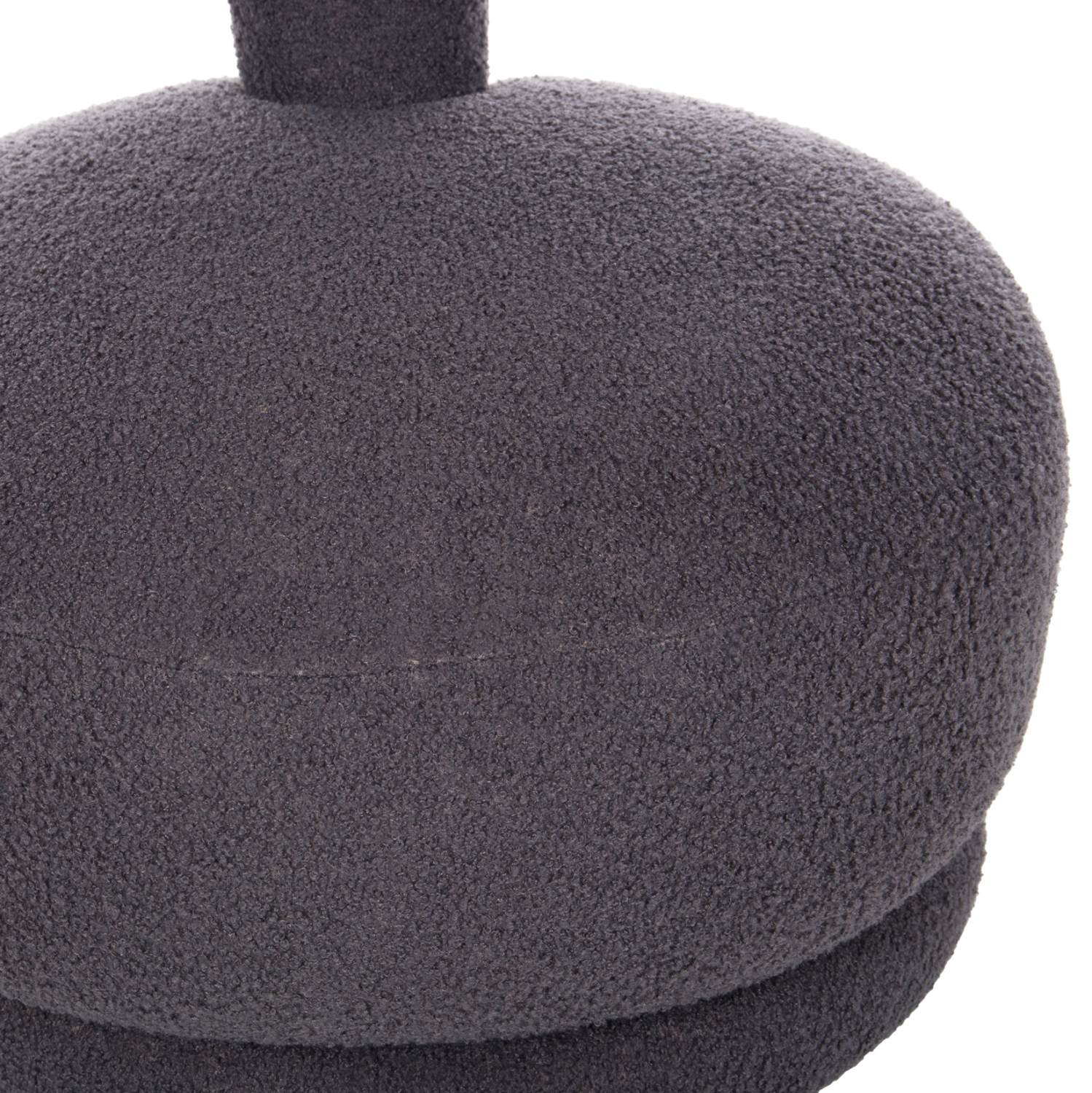 ΣΚΑΜΠΟ ΜΕ ΠΛΑΤΗ ΠΕΡΙΣΤΡΕΦΟΜΕΝΟ KRIVIO HM9775.01 ΓΚΡΙ TEDDY ΥΦΑΣΜΑ 52x53x60Yεκ. - Image 8