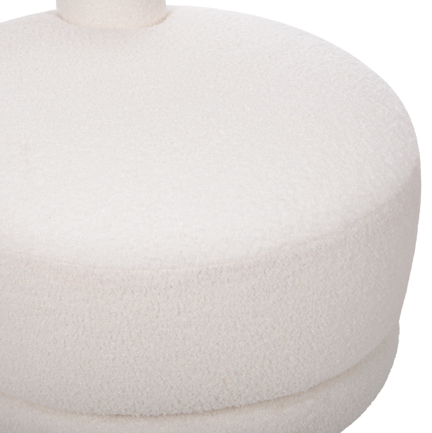 ΣΚΑΜΠΟ ΜΕ ΠΛΑΤΗ ΠΕΡΙΣΤΡΕΦΟΜΕΝΟ KRIVIO HM9775.05 ΛΕΥΚΟ TEDDY ΥΦΑΣΜΑ 52x53x60Yεκ. - Image 8
