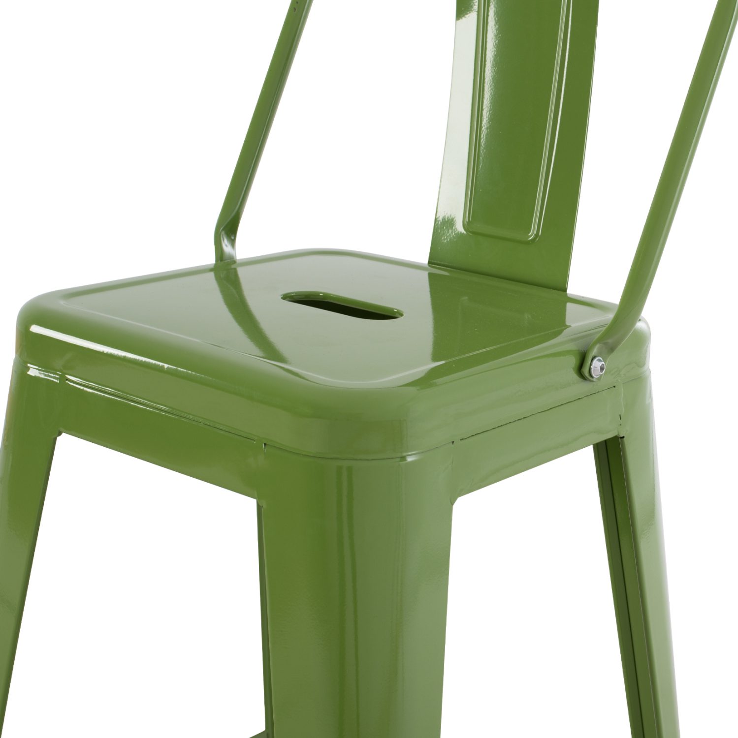 ΣΚΑΜΠΟ ΜΕΣΑΙΟΥ ΥΨΟΥΣ ΜΕΤΑΛΛΙΚΟ MELITA ΣΕ LIGHT OLIVE GREEN HM8574.13 42x42x98 εκ. - Image 9