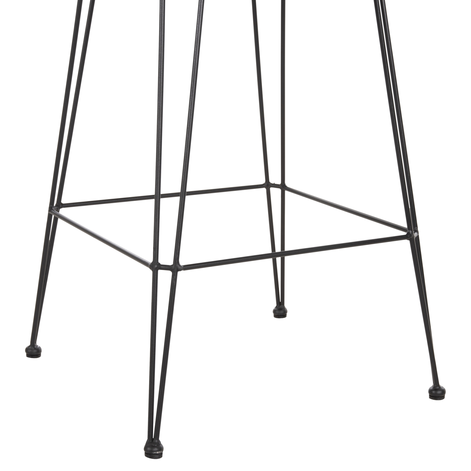 ΣΚΑΜΠΟ ΜΕΣ.ΥΨΟΥΣ ALLEGRA HM5643.11 ΜΕΤΑΛΛΟ&ΜΑΞΙΛΑΡΙ ΜΑΥΡΟ-WICKER ΜΠΕΖ 50x55x103Υεκ. - Image 9