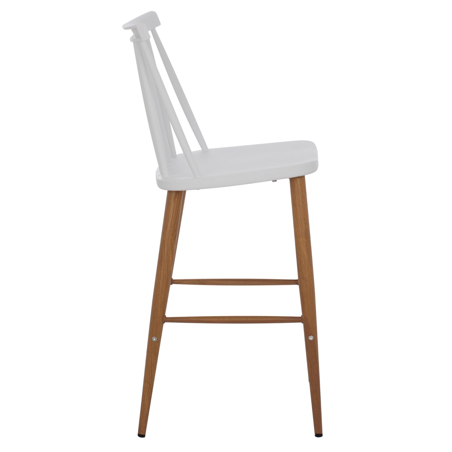 ΣΚΑΜΠΟ ΜΠΑΡ VANESSA HM9300.01 ΛΕΥΚΟ ΜΕΣΑΙΟΥ ΥΨΟΥΣ 43x45x97Υεκ. - Image 4
