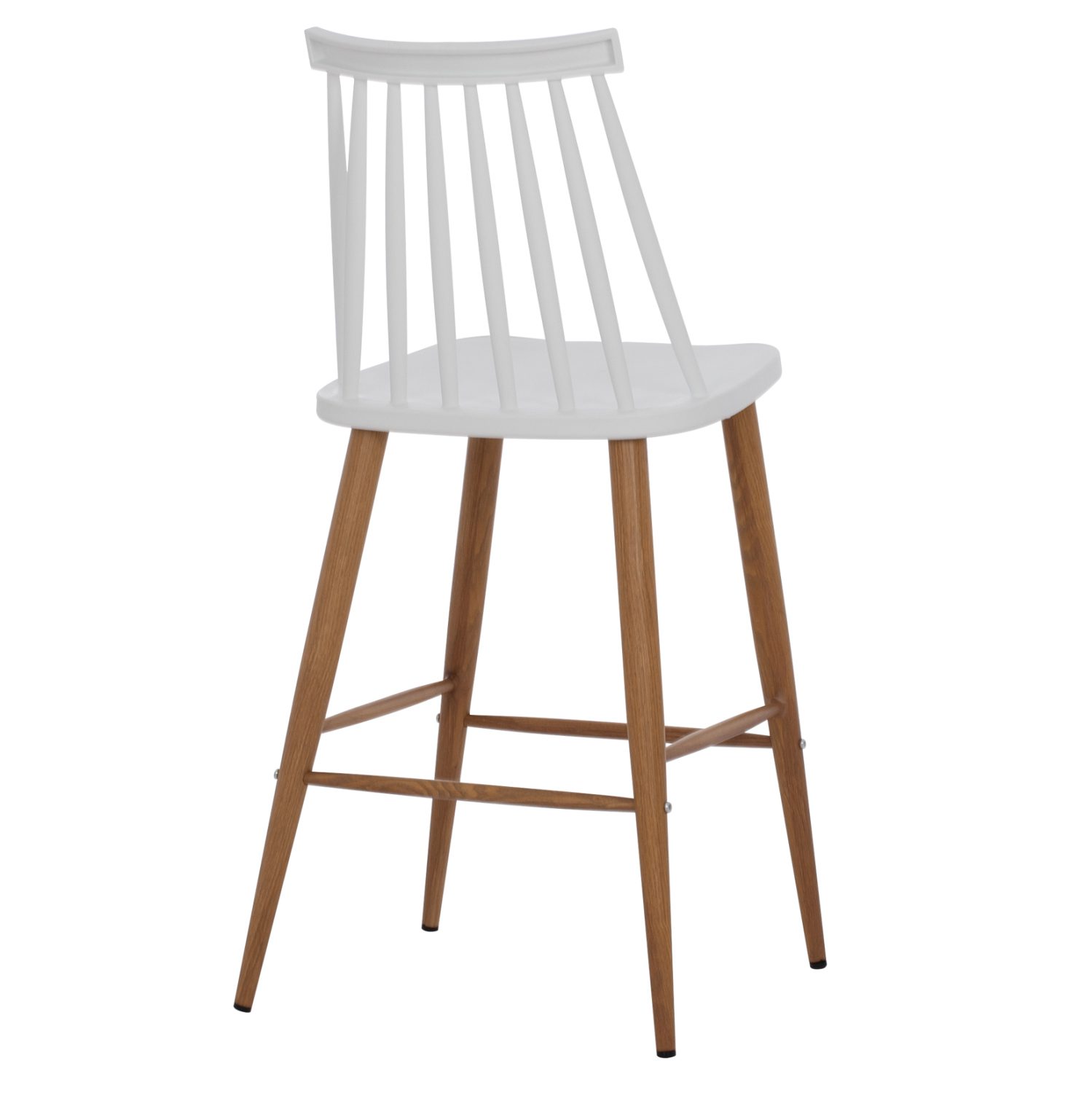 ΣΚΑΜΠΟ ΜΠΑΡ VANESSA HM9300.01 ΛΕΥΚΟ ΜΕΣΑΙΟΥ ΥΨΟΥΣ 43x45x97Υεκ. - Image 5
