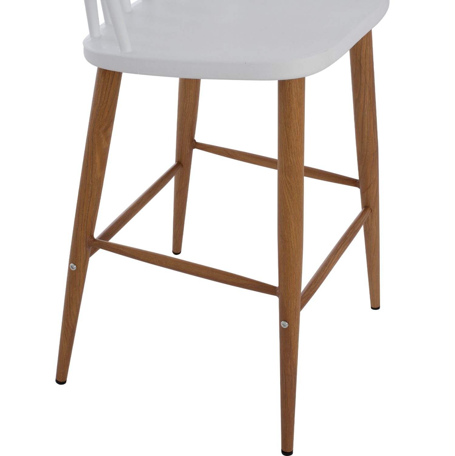 ΣΚΑΜΠΟ ΜΠΑΡ VANESSA HM9300.01 ΛΕΥΚΟ ΜΕΣΑΙΟΥ ΥΨΟΥΣ 43x45x97Υεκ. - Image 9