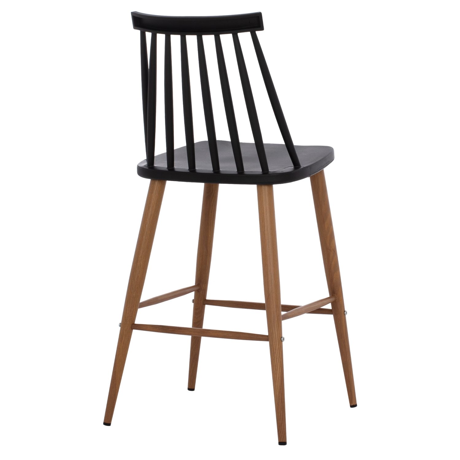 ΣΚΑΜΠΟ ΜΠΑΡ VANESSA ΜΑΥΡΟ ΜΕΣΑΙΟΥ ΥΨΟΥΣ HM9300.02  43x45x97Υεκ. - Image 5