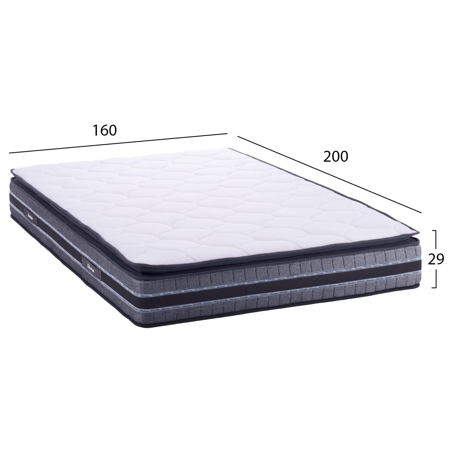 ΣΤΡΩΜΑ DREAMTOPIA σειρά CELESTIAL HM663.160 MINI BONNELL SPRING & ΑΝΩΣΤΡΩΜΑ 160x200x29Yεκ. - Image 2