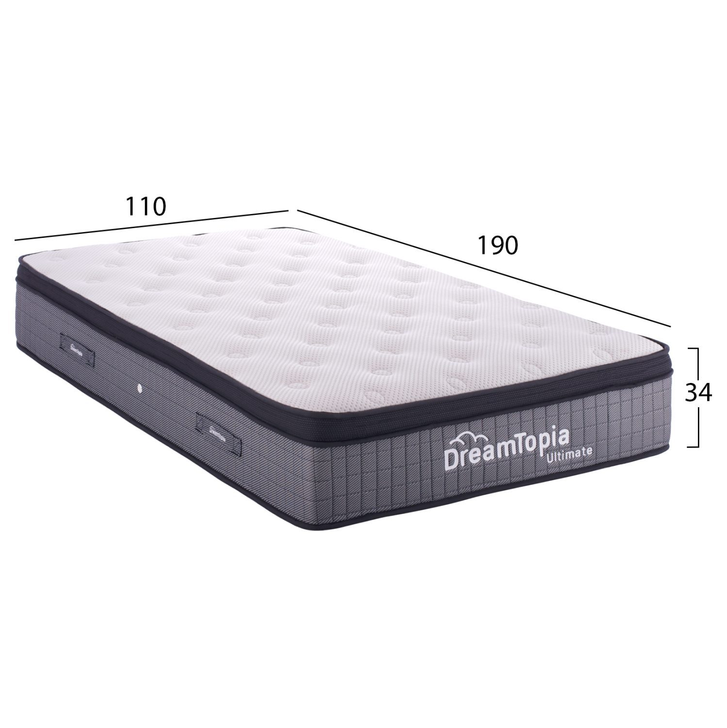 ΣΤΡΩΜΑ DREAMTOPIA, σειρά ULTIMATE HM661.110 POCKET SPRING ΜΕ ΑΝΩΣΤΡΩΜΑ 110X190x34Yεκ. - Image 2