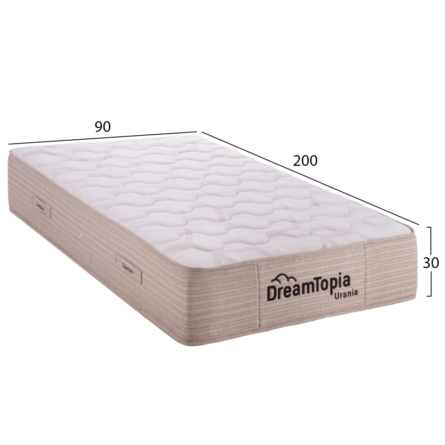 ΣΤΡΩΜΑ DREAMTOPIA ΣΕΙΡΑ URANIA HM659.90-200 POCKET SPRING 90X200x30Yεκ. - Image 2
