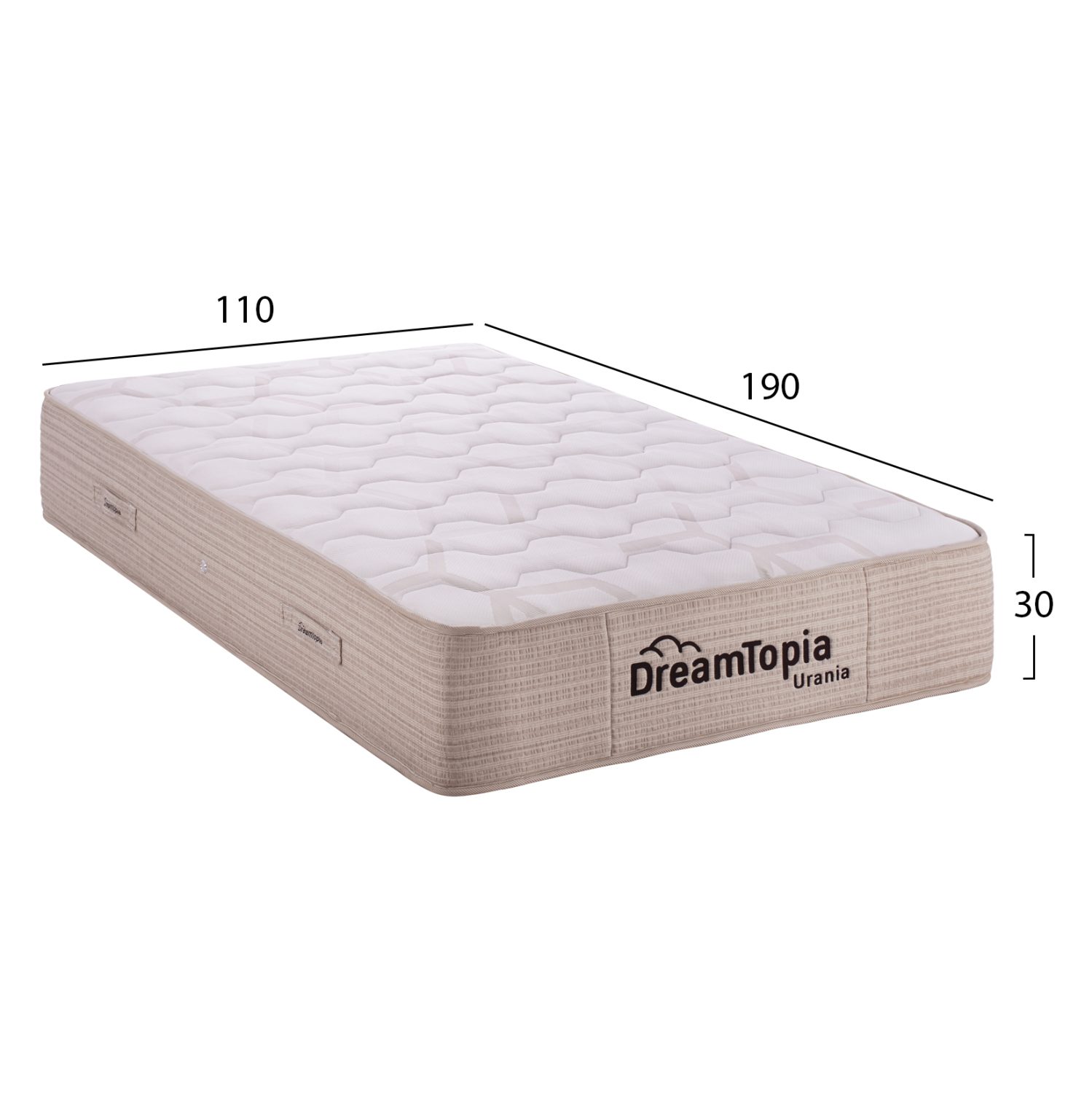 ΣΤΡΩΜΑ DREAMTOPIA,σειρά URANIA HM659.110 POCKET SPRING 110X190x30Yεκ. - Image 2