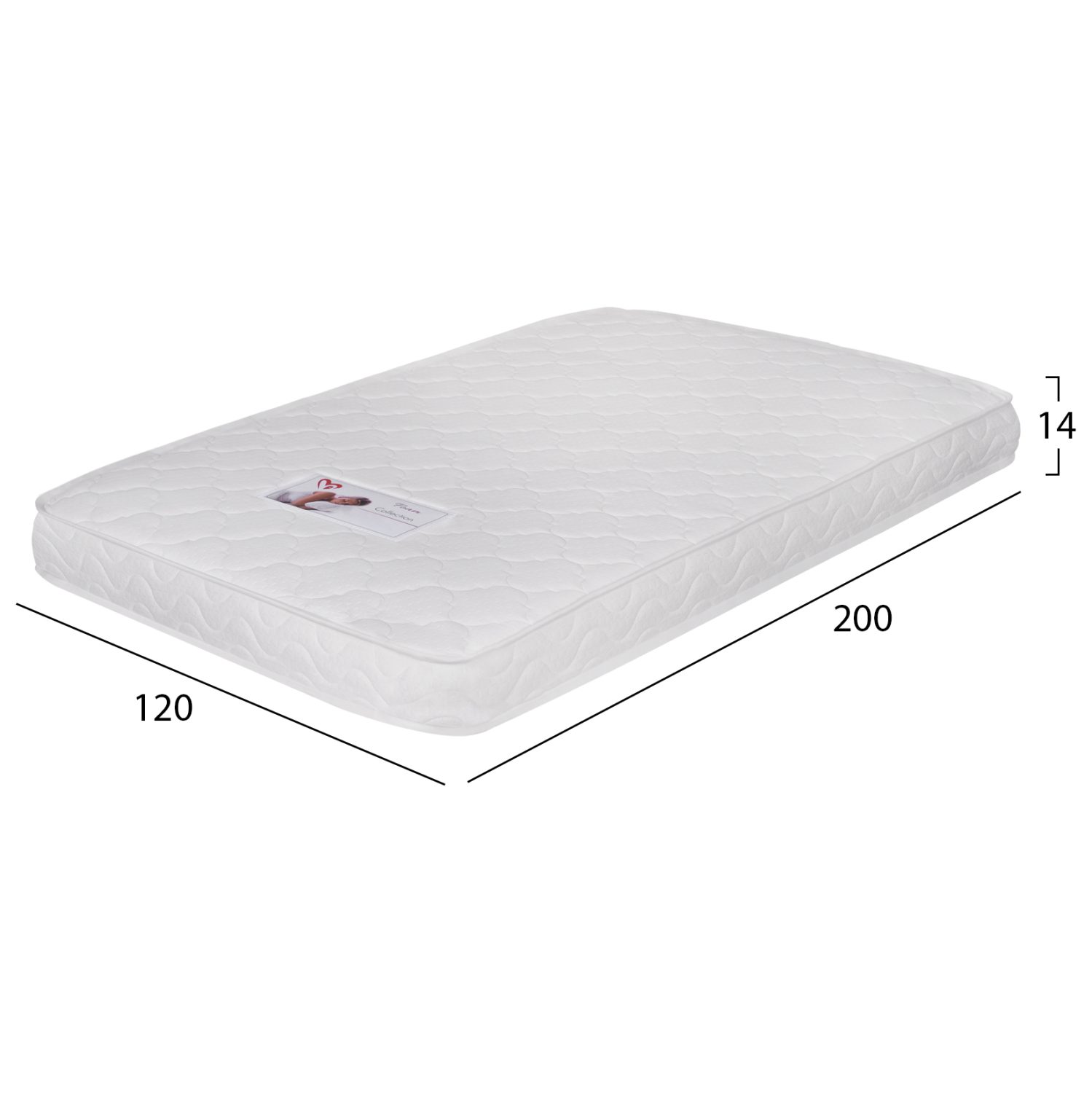 ΣΤΡΩΜΑ ΑΦΡΟΥ ΧΩΡΙΣ ΕΛΑΤΗΡΙΑ JORDY 120X200x15Y-- HM374.08  (ROLL PACKING) ΛΕΥΚΟ - Image 2