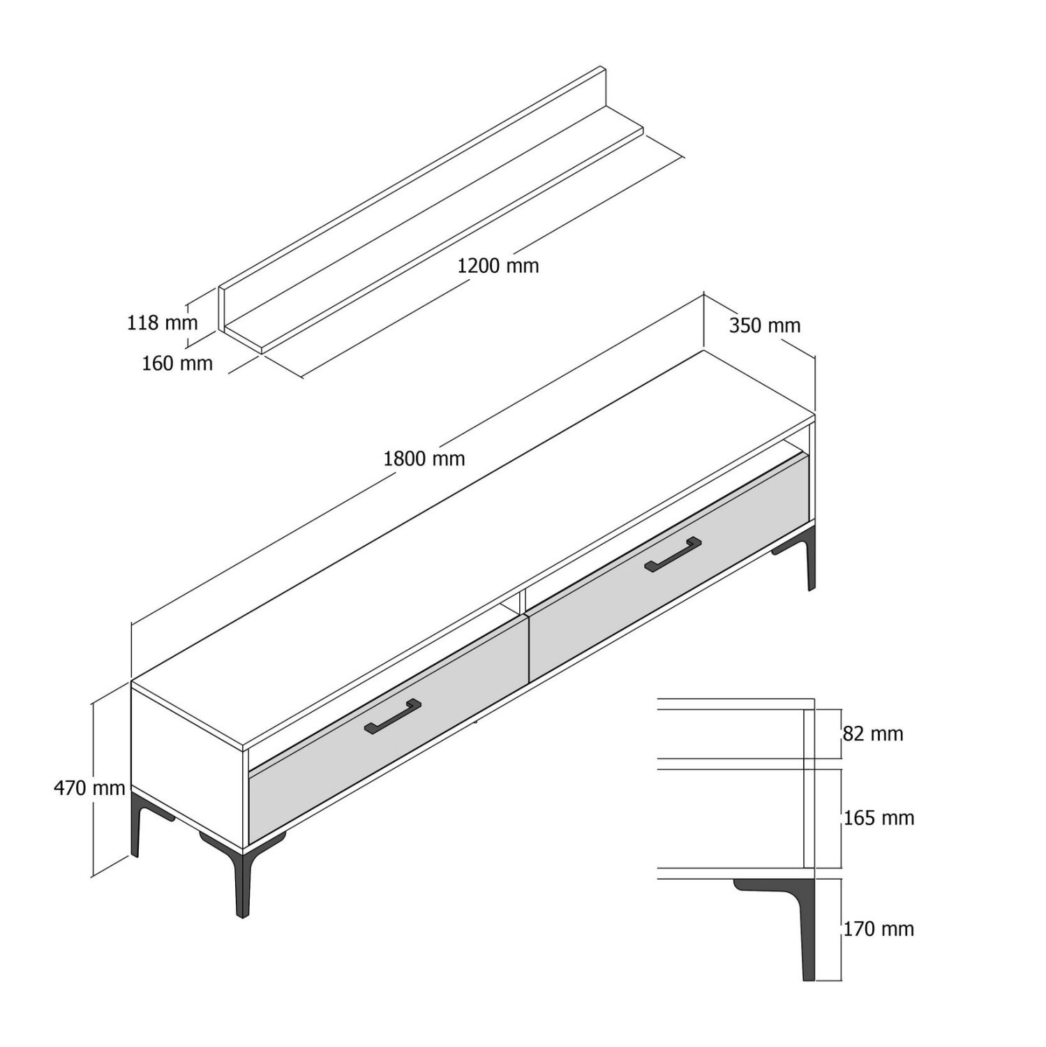 ΣΥΝΘΕΣΗ ΣΑΛΟΝΙΟΥ ΜΕΛΑΜΙΝΗΣ 2ΤΜΧ ΚΑΡΥΔΙ-WHITE MARBLE HM11855.02 - Image 3