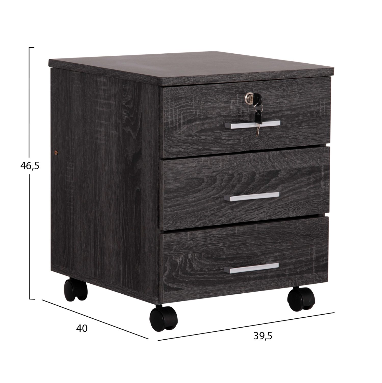 ΣΥΡΤΑΡΙΕΡΑ ΓΡΑΦΕΙΟΥ HAYDEN HM2282.01 ΣΕ ΑΝΘΡΑΚΙ ΧΡΩΜΑ 39.5x40x46.5Υεκ - Image 2