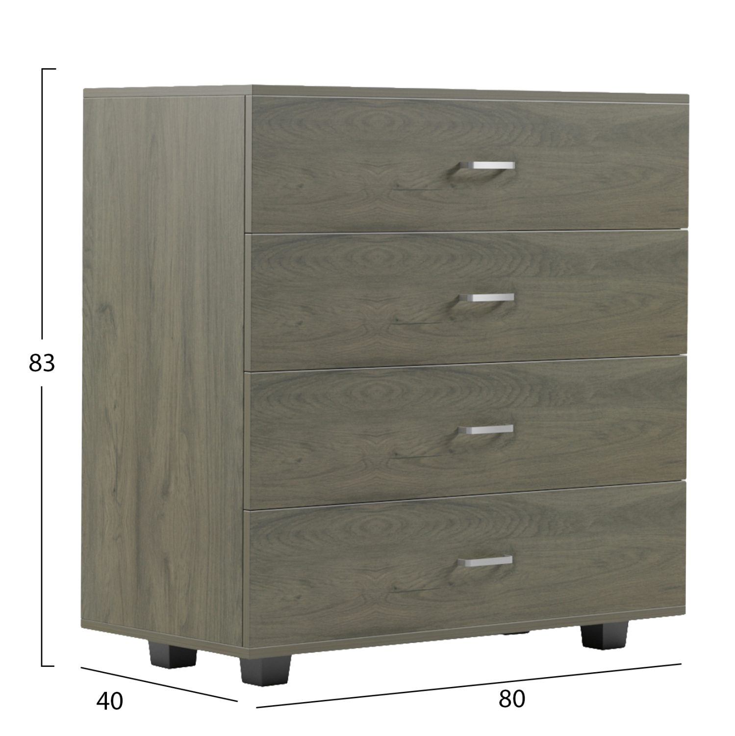 ΣΥΡΤΑΡΙΕΡΑ ΜΕΛΑΜΙΝΗΣ THORG ME 4 ΣΥΡΤΑΡΙΑ DARK OLIVE HM8996.05 80x40x83Υεκ. - Image 2