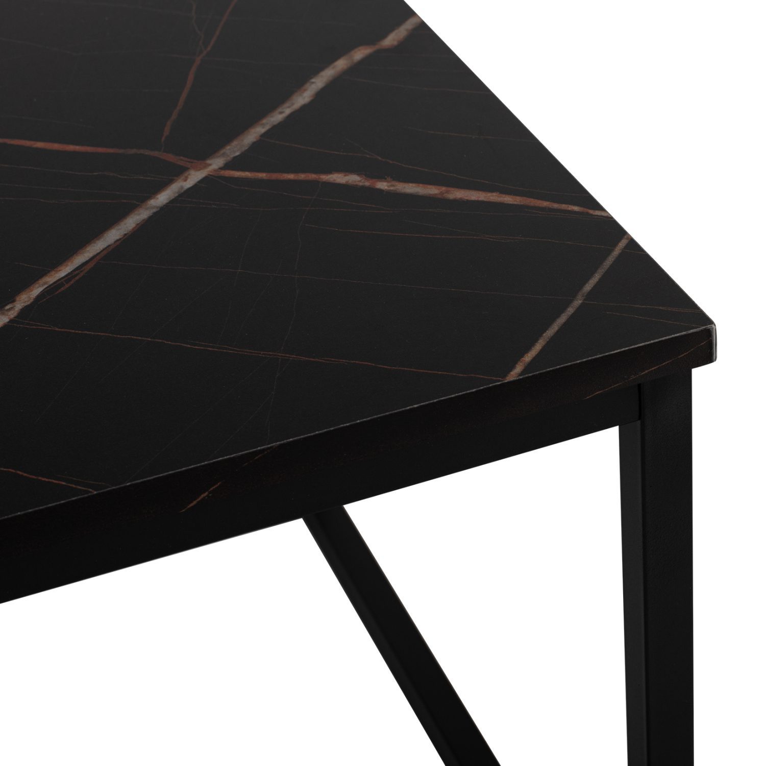 ΤΡΑΠΕΖΙ ΣΑΛΟΝΙΟΥ SAFFRON HM8975.13 ΜΕΛΑΜΙΝΗ ΜΑΥΡΟ ΜΑΡΜΑΡΟ 95Χ55Χ43Yεκ. - Image 5