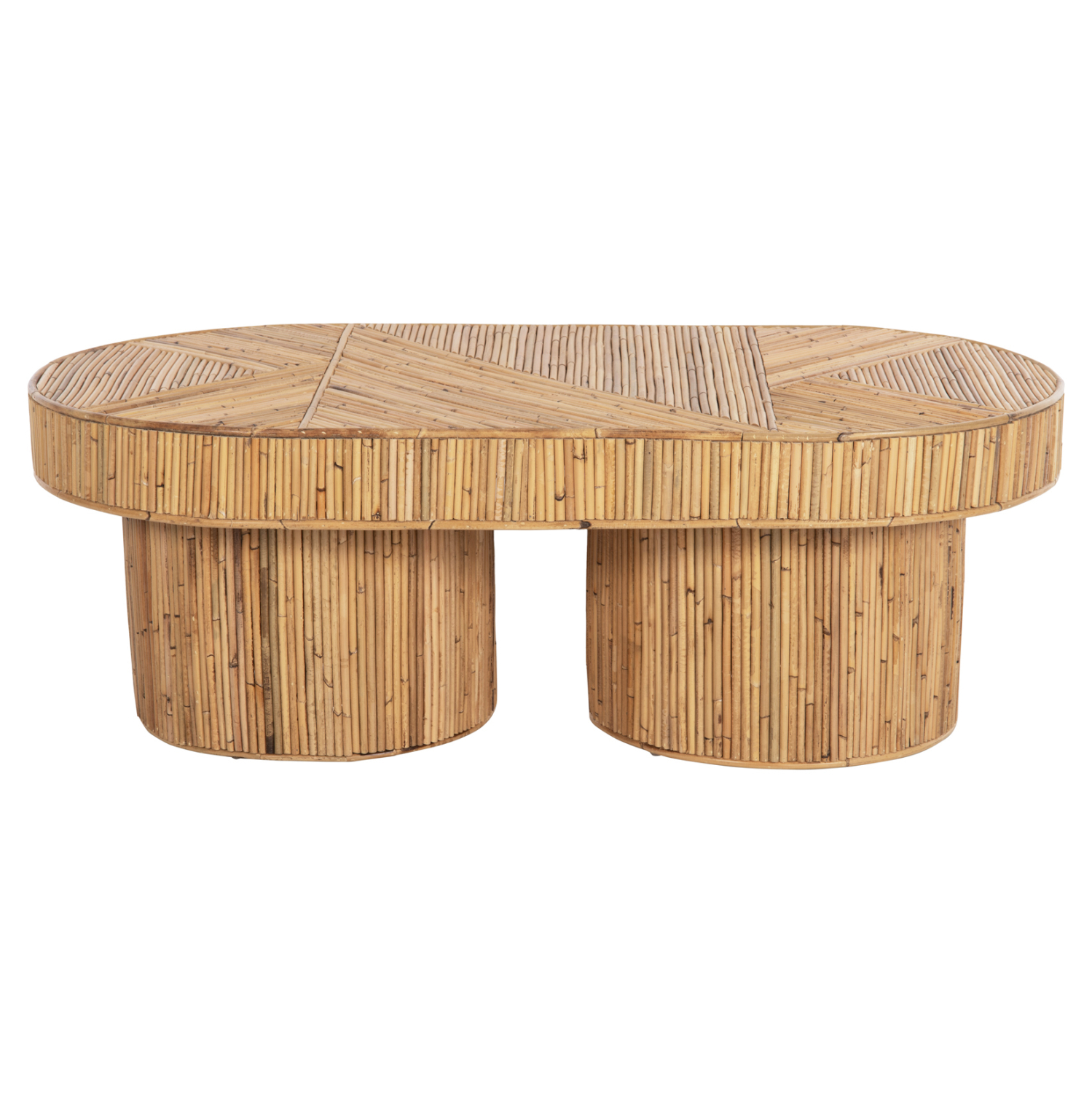 ΤΡΑΠΕΖΙ ΣΑΛΟΝΙΟΥ GATSBY ΟΒΑΛ TOP HM9870 RATTAN ΧΡΩΜΑ ΦΥΣΙΚΟ 110x59x39Υεκ. - Image 3