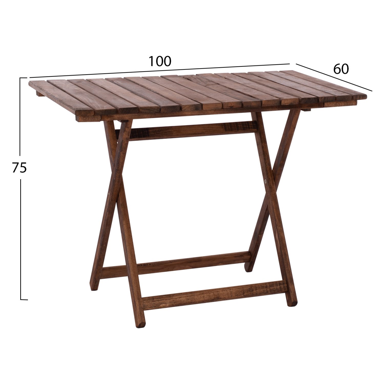 ΤΡΑΠΕΖΙ ΣΚΗΝΟΘΕΤH ΛΗΜΝΟΣ ΜΑΣΙΦ ΟΞΙΑ ΕΜΠOΤΙΣΜΟΣ ΚΑΡΥΔΙ HM5652.01 100x60x75 εκ. - Image 2