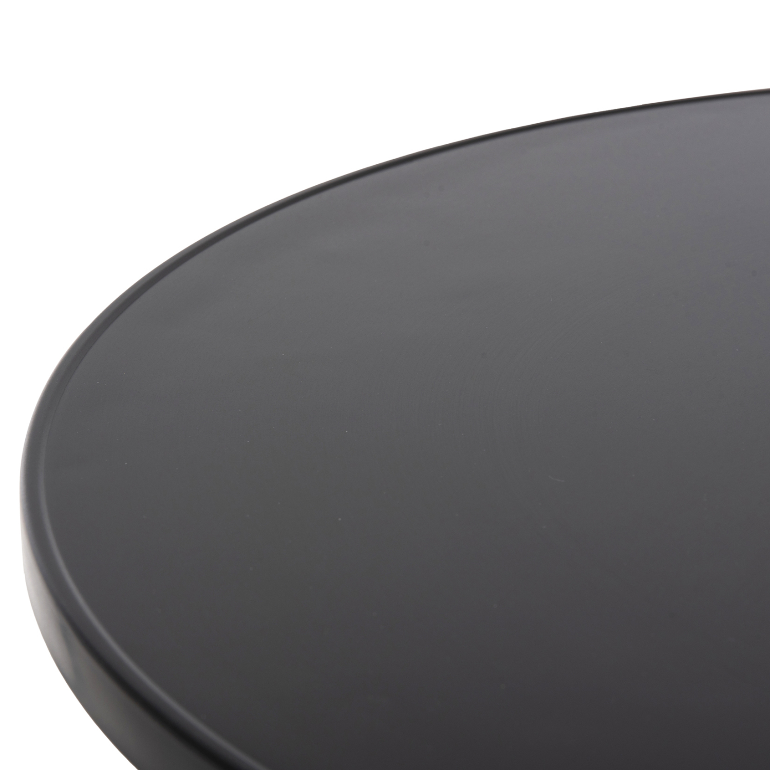 ΤΡΑΠΕΖΙ ΣΤΡΟΓΓΥΛΟ GOSS HM5974.01 ΑΛΟΥΜΙΝΙΟ ΜΑΥΡΟ Φ60x70Υεκ. - Image 5