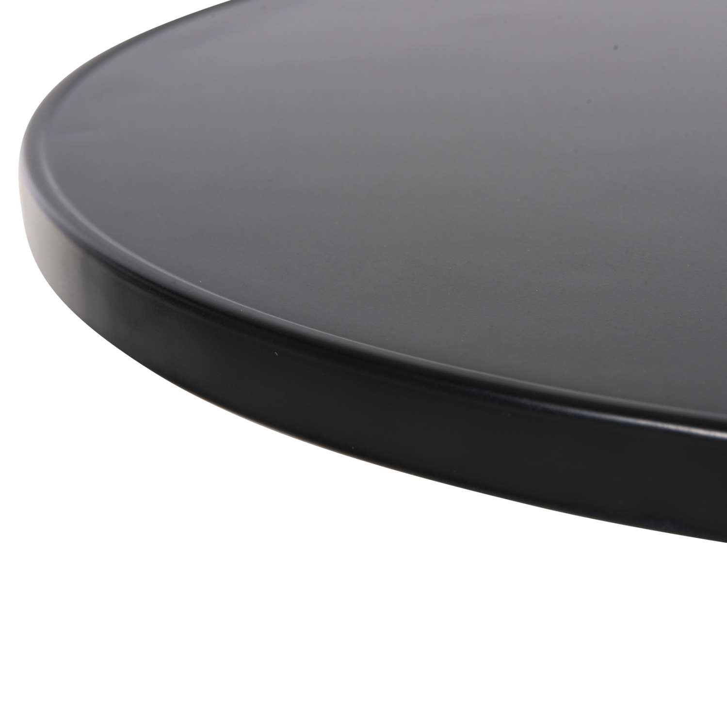 ΤΡΑΠΕΖΙ ΣΤΡΟΓΓΥΛΟ GOSS HM5974.01 ΑΛΟΥΜΙΝΙΟ ΜΑΥΡΟ Φ60x70Υεκ. - Image 6