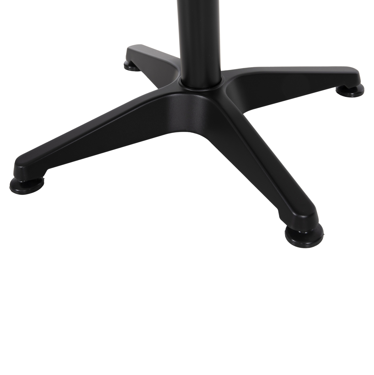 ΤΡΑΠΕΖΙ ΣΤΡΟΓΓΥΛΟ GOSS HM5974.01 ΑΛΟΥΜΙΝΙΟ ΜΑΥΡΟ Φ60x70Υεκ. - Image 7