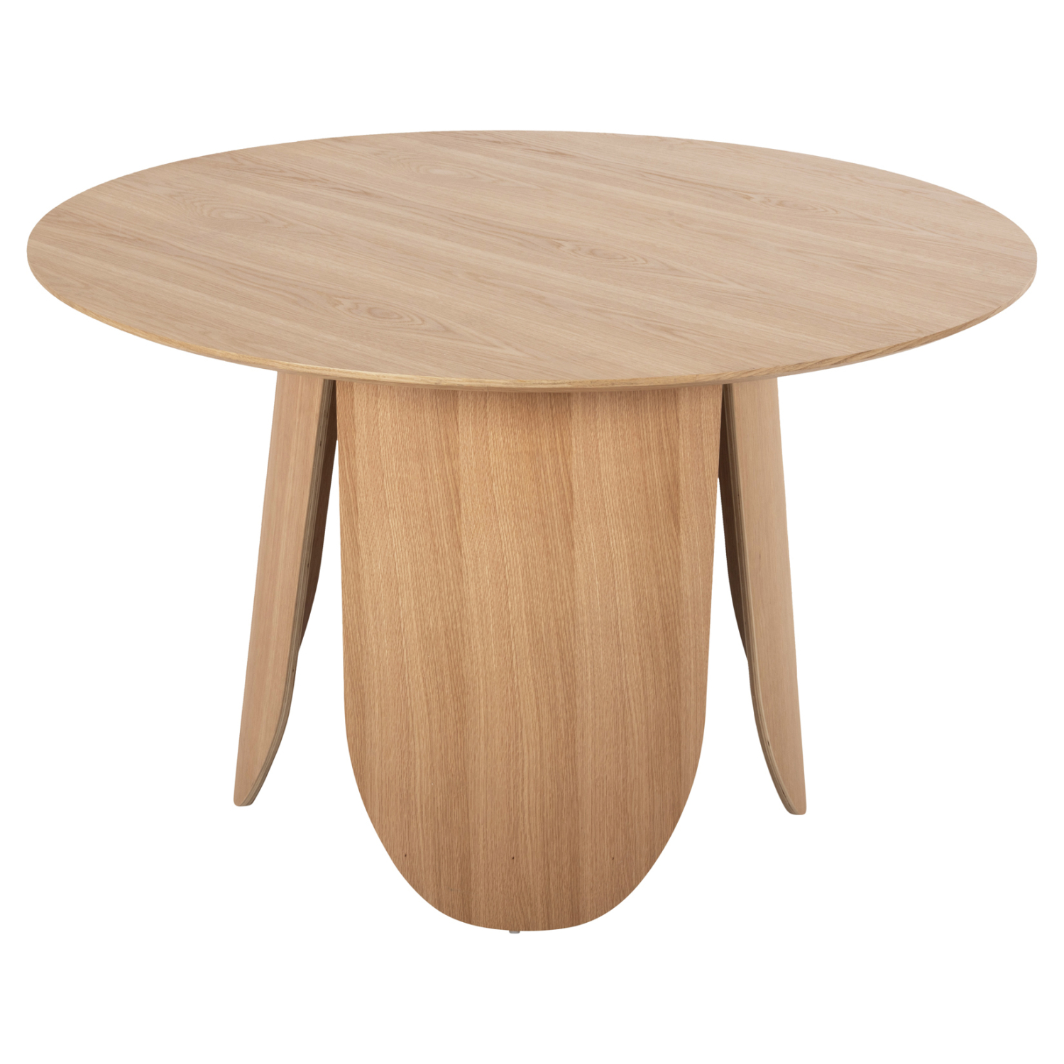 ΤΡΑΠΕΖΙ ΣΤΡΟΓΓΥΛΟ DENTY HM9612.01 MDF ΜΕ ΚΑΠΛΑΜΑ ΔΡΥΟΣ-ΧΡΩΜΑ ΔΡΥΟΣ Φ120x75Υεκ. - Image 3