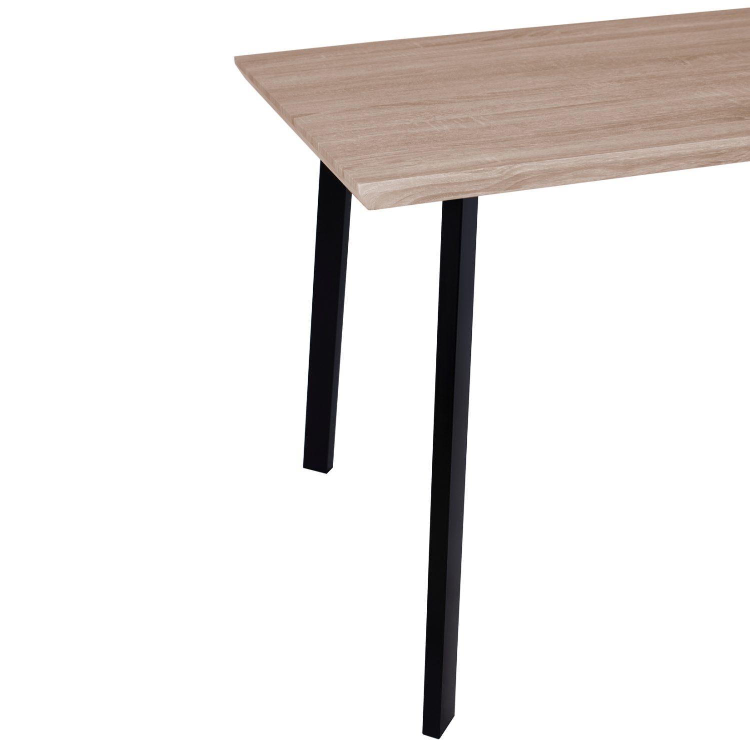 ΤΡΑΠΕΖΙ ΤΡΑΠΕΖΑΡΙΑΣ OFIRA 140X80 SONAMA ΜΕ ΜΑΥΡΑ ΠΟΔΙΑ HM8374 - Image 6