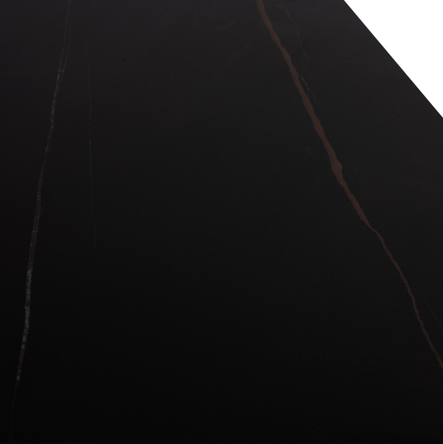 ΤΡΑΠΕΖΙ ΤΡΑΠΕΖΑΡΙΑΣ SYNTEC HM9308.01 SINTERED STONE ΜΑΥΡΟ ΜΕΤΑΛΛΙΚΑ ΠΟΔΙΑ 160x90x75Y εκ. - Image 9