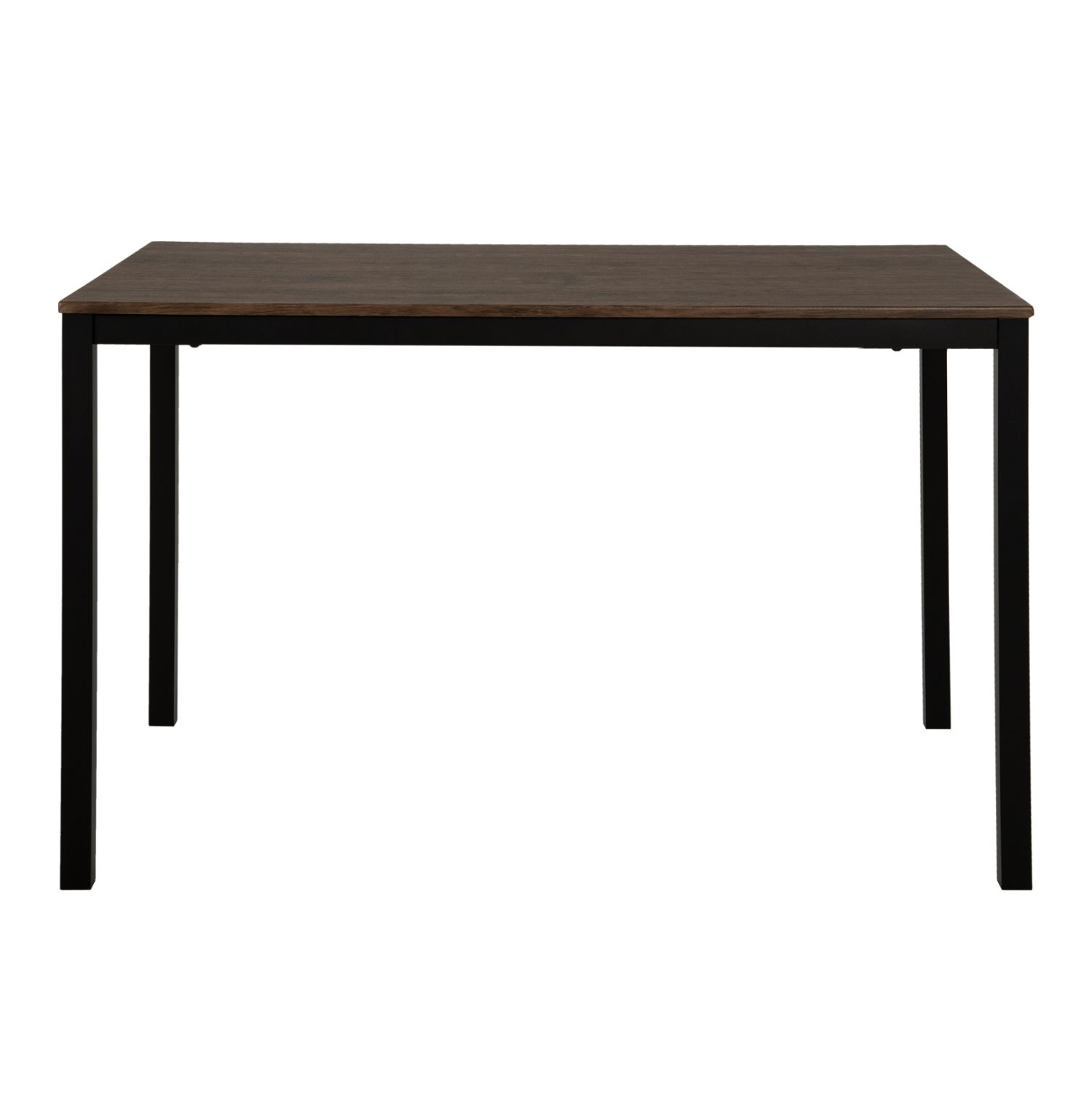 ΤΡΑΠΕΖΙ ΤΡΑΠΕΖΑΡΙΑΣ GOOSE HM9532 MDF ΚΑΡΥΔΙ-ΜΑΥΡΟ ΜΕΤΑΛΛΟ 120X80Χ75Yεκ. - Image 3