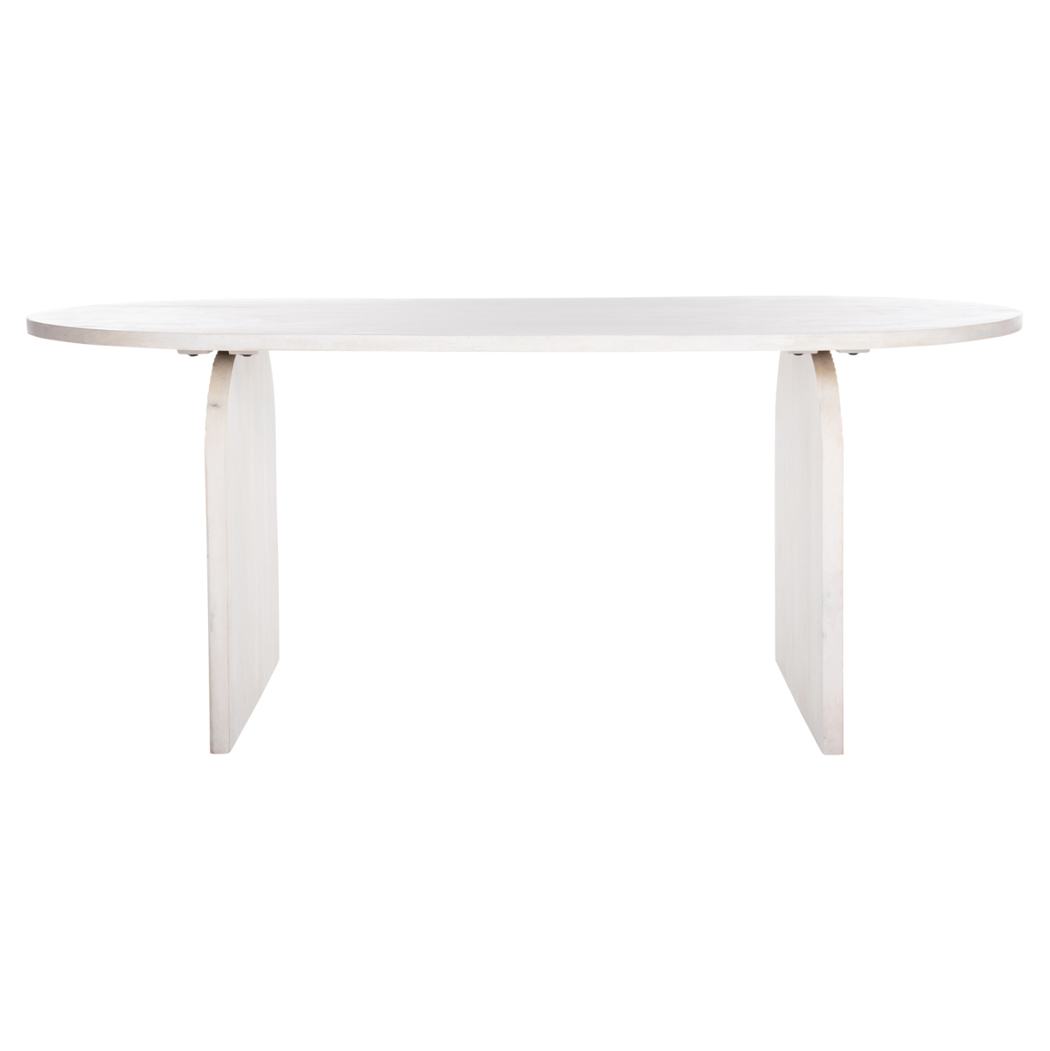 ΤΡΑΠΕΖΙ ΤΡΑΠΕΖΑΡΙΑΣ ΟΒΑΛ ΗΟΝΚΥ HM9690 ΜΑΣΙΦ ΞΥΛΟ MANGO ΣΕ ΛΕΥΚΟ 180,5x90,5x76Υεκ. - Image 4