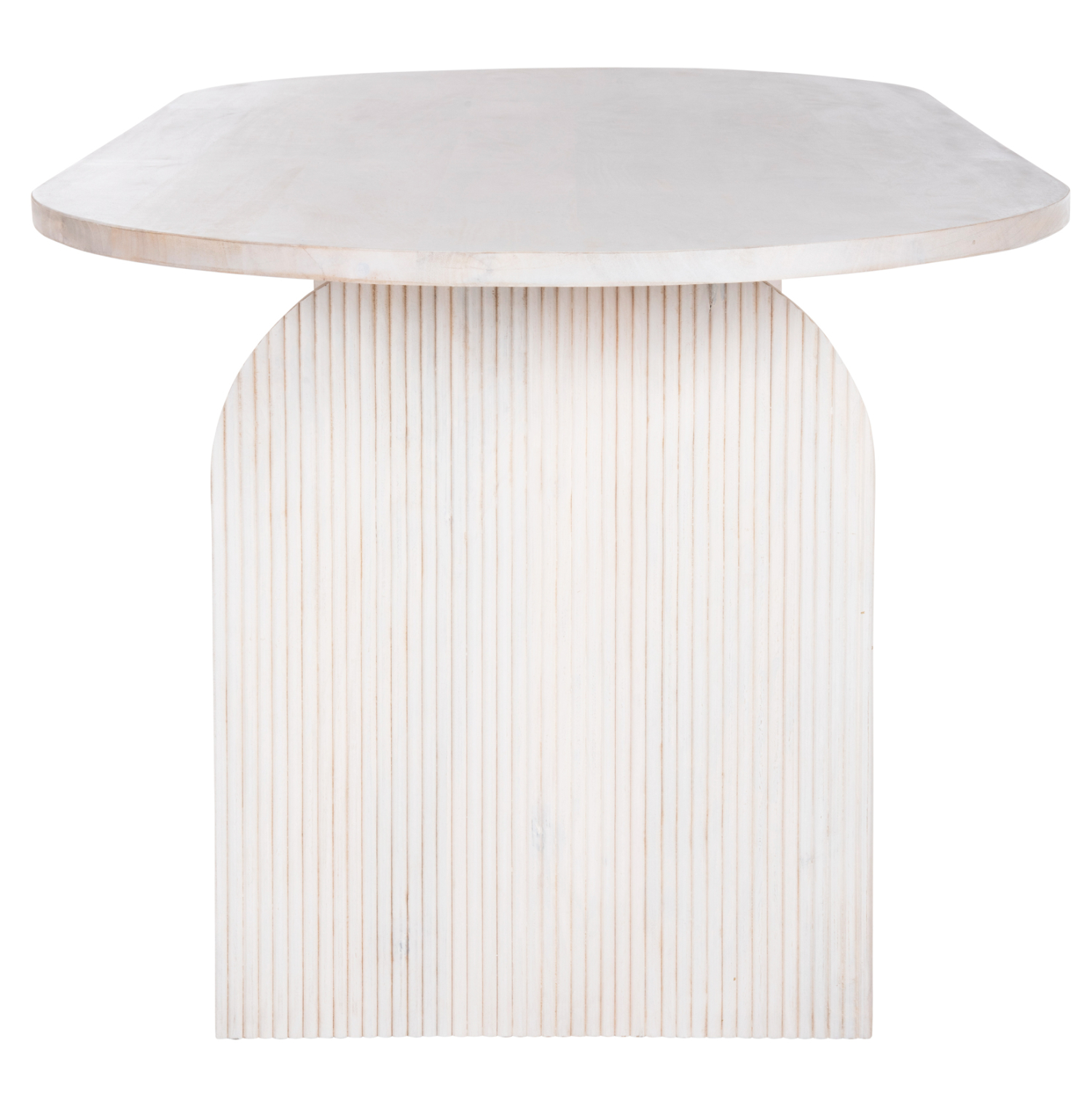 ΤΡΑΠΕΖΙ ΤΡΑΠΕΖΑΡΙΑΣ ΟΒΑΛ ΗΟΝΚΥ HM9690 ΜΑΣΙΦ ΞΥΛΟ MANGO ΣΕ ΛΕΥΚΟ 180,5x90,5x76Υεκ. - Image 5