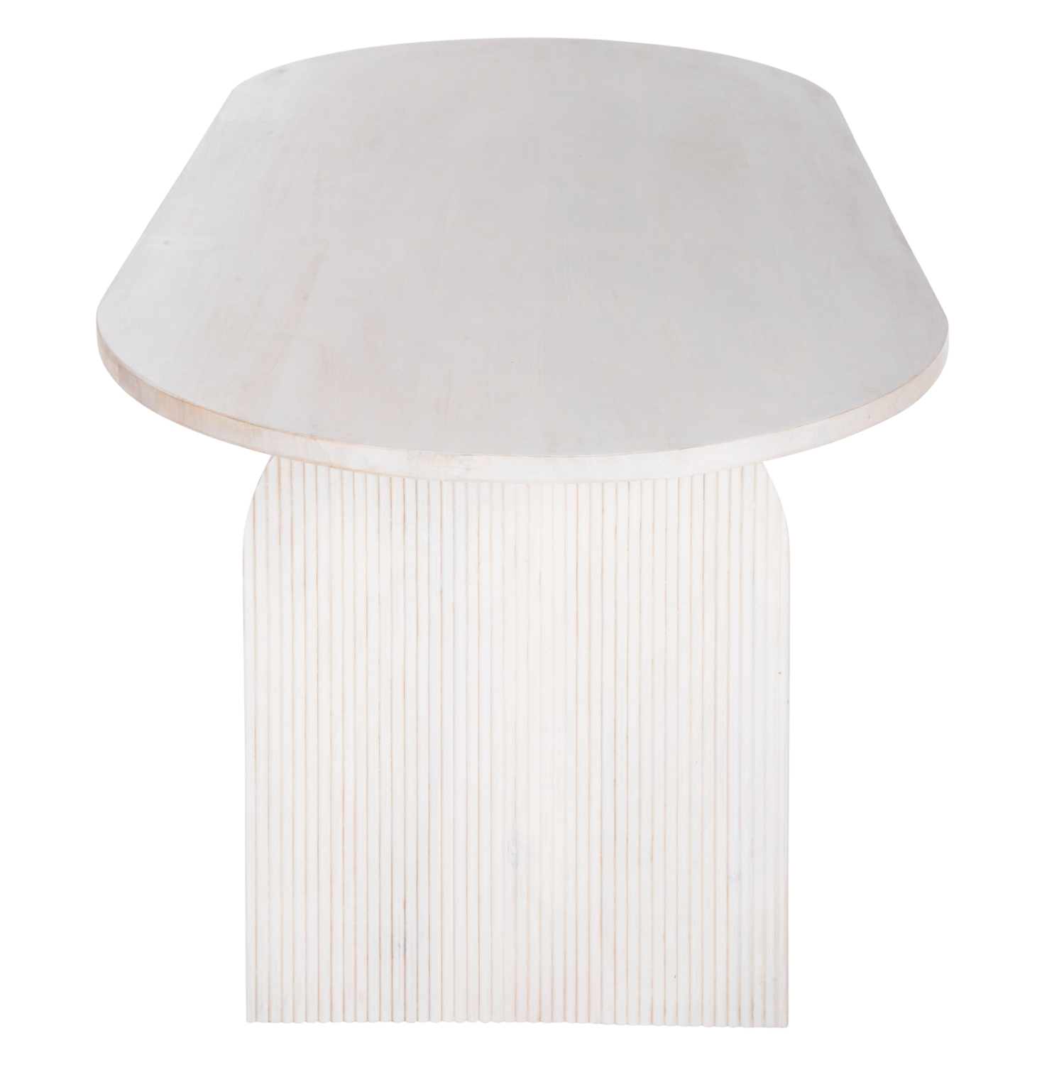 ΤΡΑΠΕΖΙ ΤΡΑΠΕΖΑΡΙΑΣ ΟΒΑΛ ΗΟΝΚΥ HM9690 ΜΑΣΙΦ ΞΥΛΟ MANGO ΣΕ ΛΕΥΚΟ 180,5x90,5x76Υεκ. - Image 6