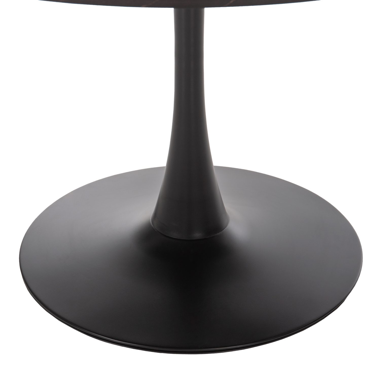ΤΡΑΠΕΖΙ ΤΡΑΠΕΖΑΡΙΑΣ ROLLO HM9422.02 ΣΤΡΟΓΓΥΛΟ BLACK MARBLE Φ120x74Yεκ. - Image 3