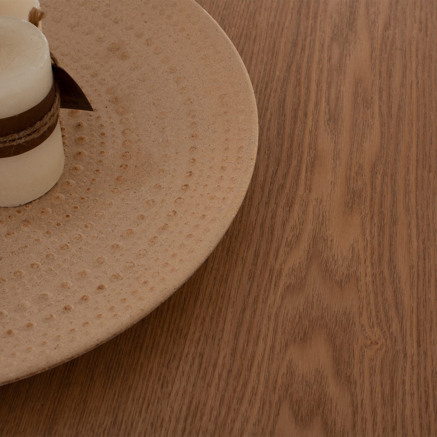 ΤΡΑΠΕΖΙ ΤΡΑΠΕΖΑΡΙΑΣ ΣΤΡΟΓΓΥΛΟ ΜΕ ΚΑΠΛΑΜΑ ΔΡΥΟΣ ΡΟΥΣΤΙΚ ΣΤΥΛ Φ120x75Υ εκ.HM9307.01 - Image 6