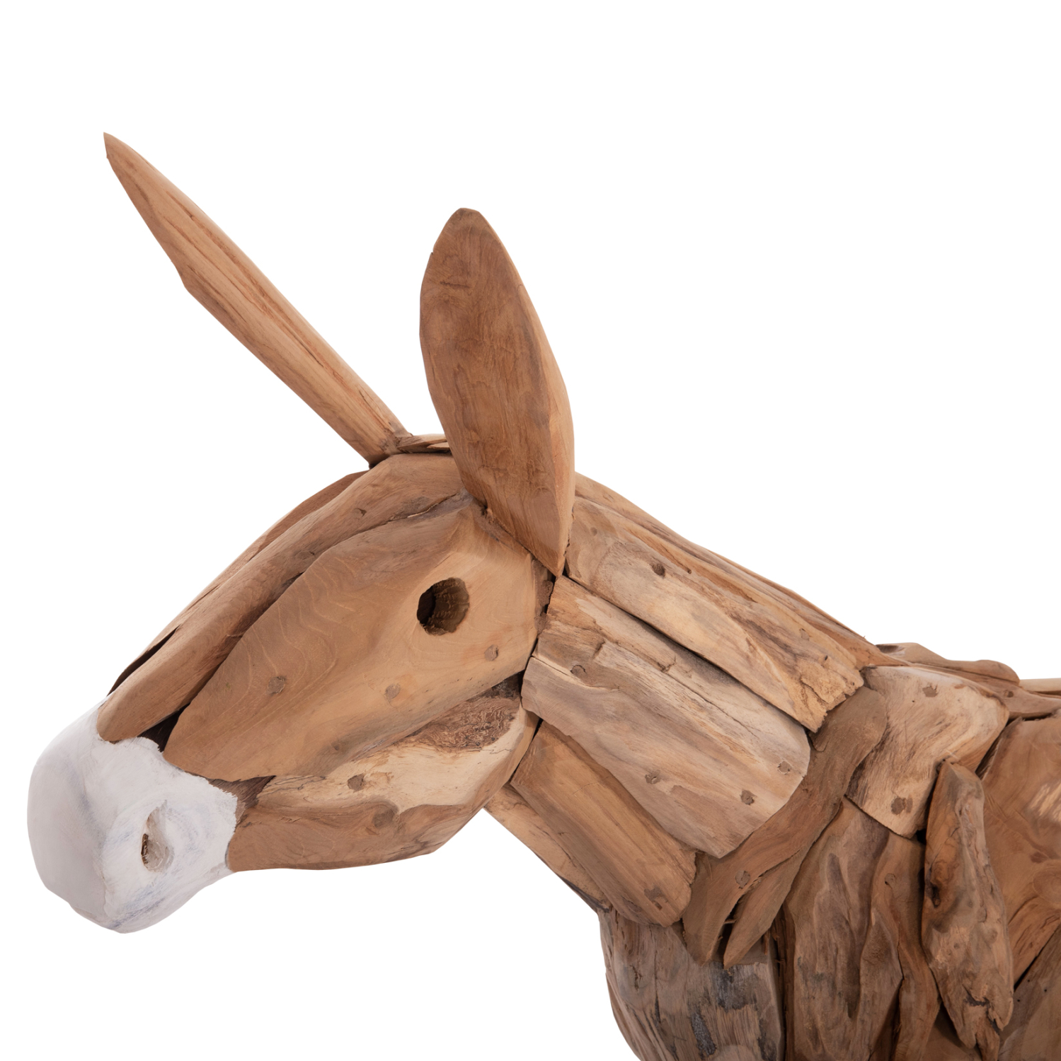 ΔΙΑΚΟΣΜΗΤΙΚΟ ΓΑΙΔΟΥΡΑΚΙ HM4387 ΑΝΑΚΥΛΩΜΕΝΟ ΞΥΛΟ ΤΕΑΚ ΣΕ ΦΥΣΙΚΟ 103x33x99,5Υεκ. - Image 7