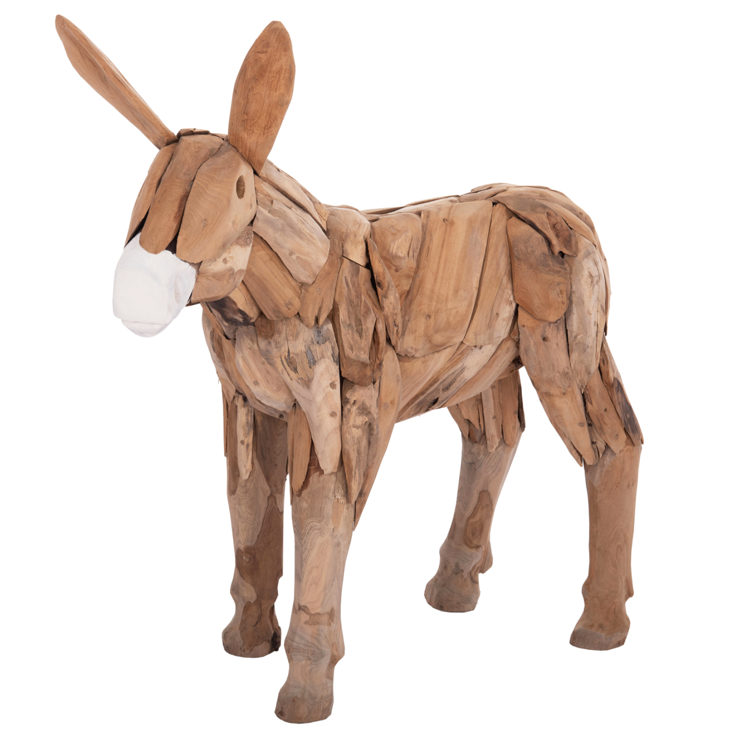 ΔΙΑΚΟΣΜΗΤΙΚΟ ΓΑΙΔΟΥΡΑΚΙ HM4387 ΑΝΑΚΥΛΩΜΕΝΟ ΞΥΛΟ ΤΕΑΚ ΣΕ ΦΥΣΙΚΟ 103x33x99,5Υεκ.