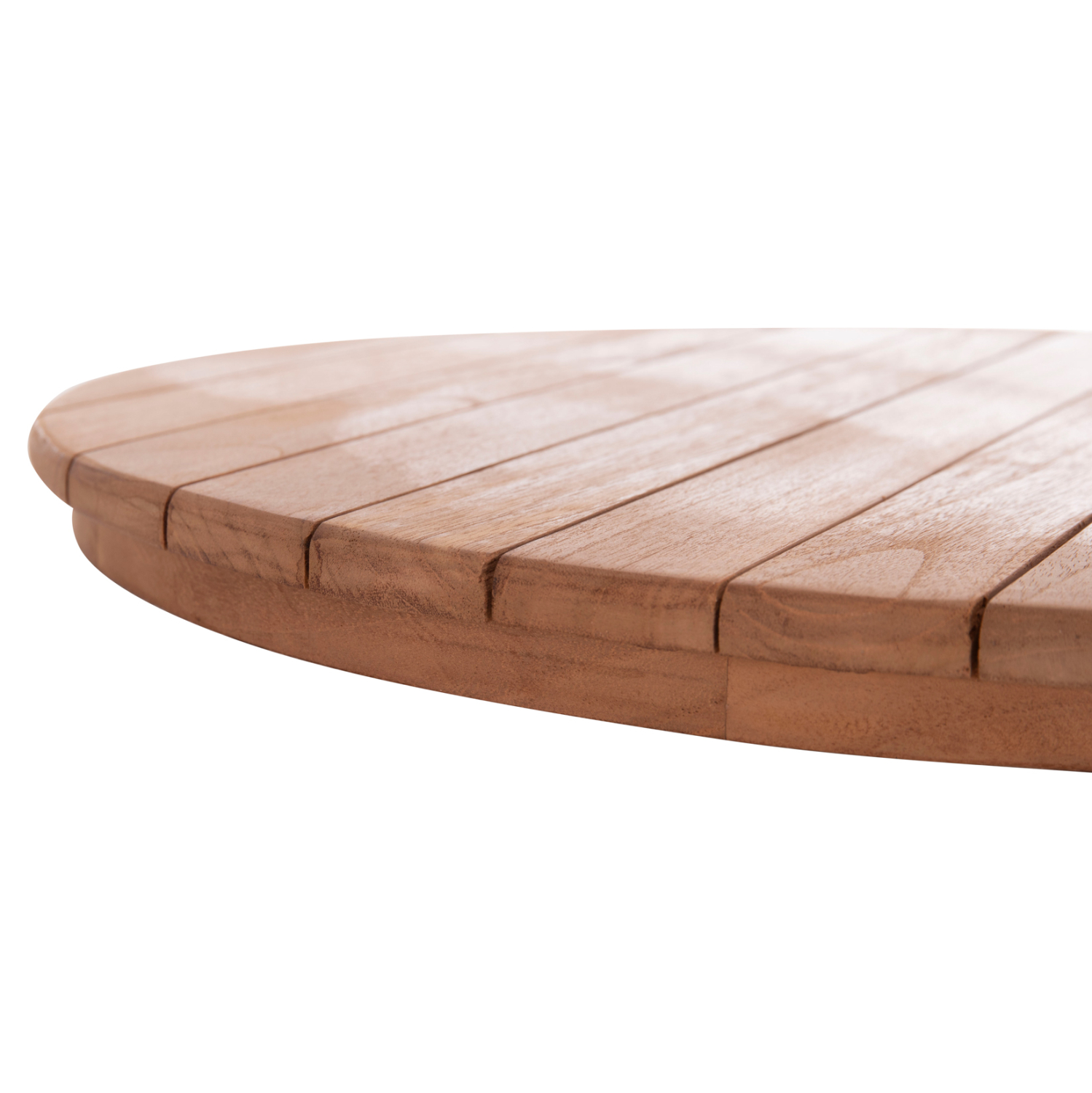 ΕΠΙΦΑΝΕΙΑ ΤΡΑΠΕΖΙΟΥ ΣΤΡΟΓΓΥΛΗ HM18132 ΞΥΛΟ TEAK--ΦΥΣΙΚΟ Φ60x4(πάχος)εκ. - Image 6
