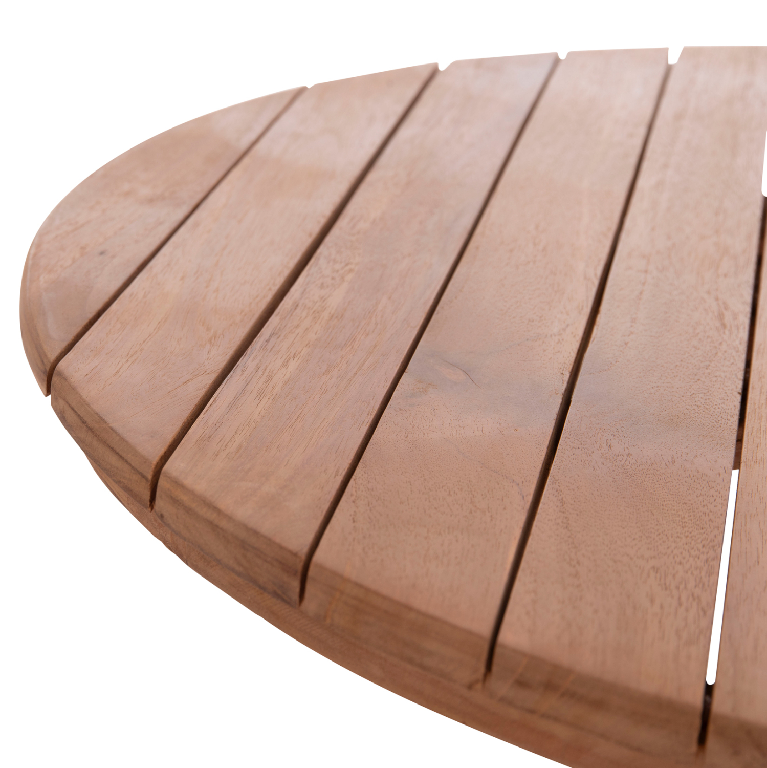 ΕΠΙΦΑΝΕΙΑ ΤΡΑΠΕΖΙΟΥ ΣΤΡΟΓΓΥΛΗ HM18133 ΞΥΛΟ TEAK--ΦΥΣΙΚΟ Φ70x4(πάχος)εκ. - Image 5