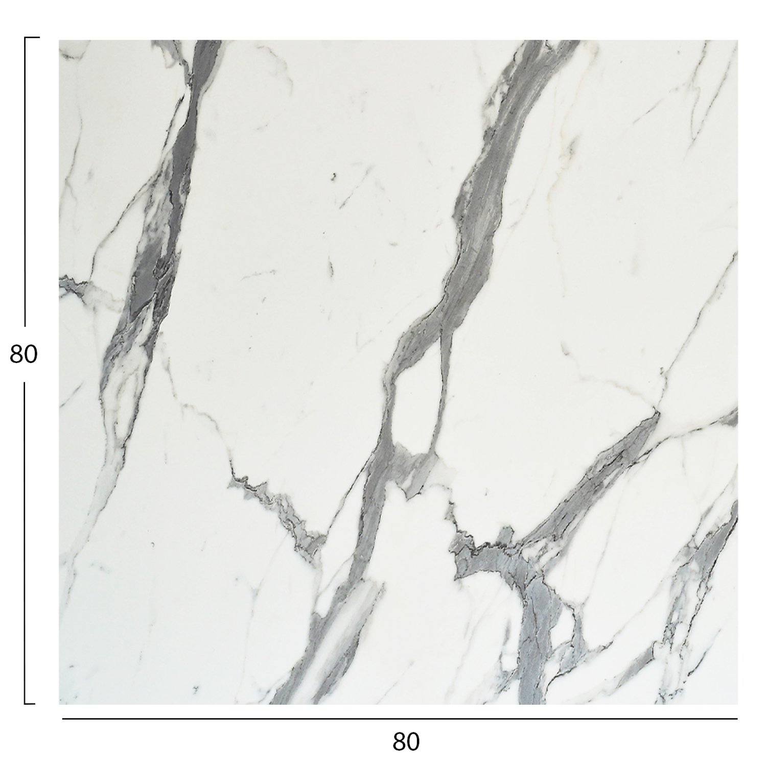 ΕΠΙΦΑΝΕΙΑ ΤΡΑΠΕΖΙΟΥ ΤΕΤΡΑΓΩΝΗ HPL HM5839.31 WHITE MARBLE 80x80εκ - Image 2