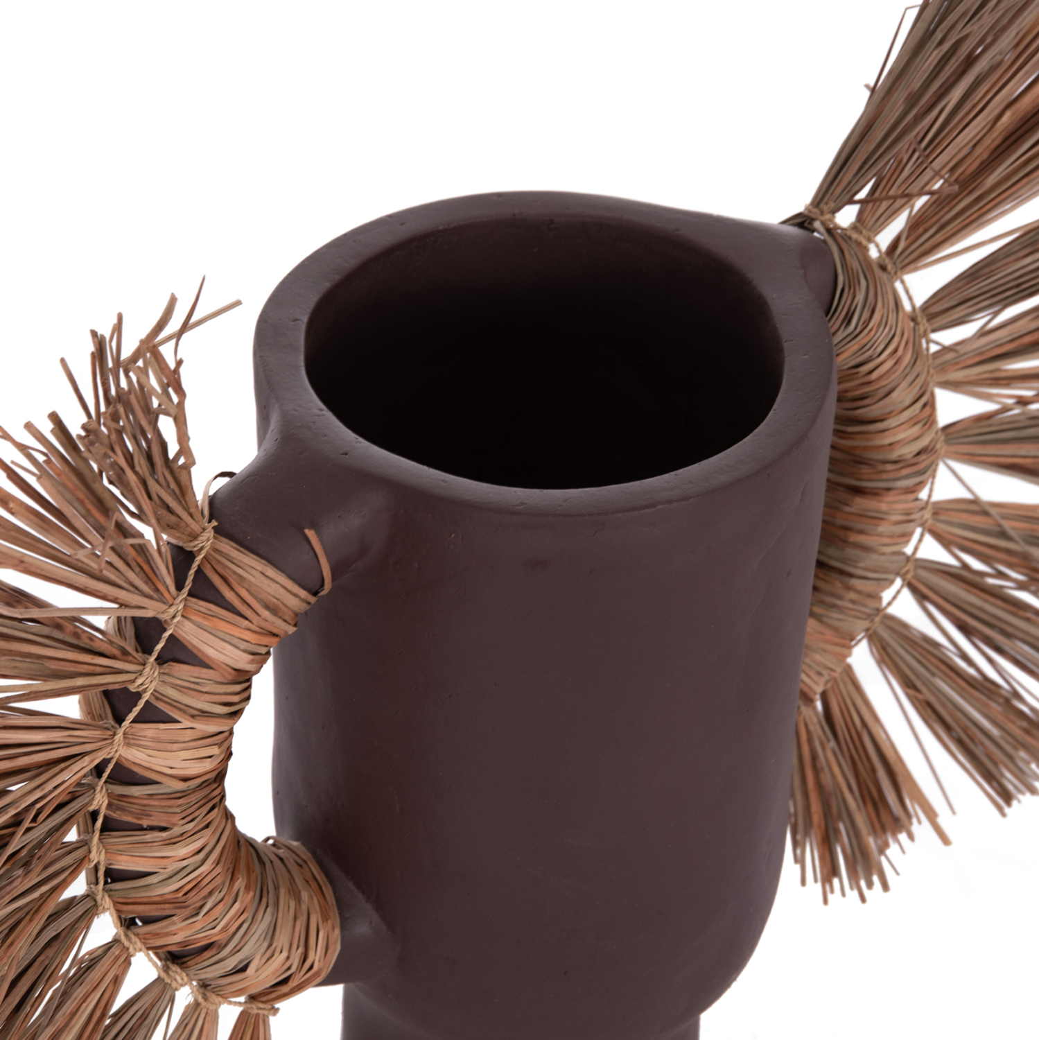 ΕΠΙΤΡΑΠΕΖΙΟ ΔΙΑΚΟΣΜΗΤΙΚΟ ΒΑΖΟ ALICA HM4668.07S ΣΟΚΟΛΑΤΙ ΤΕΡΑΚΟΤΑ & GRASS--55x19x34Υεκ - Image 5