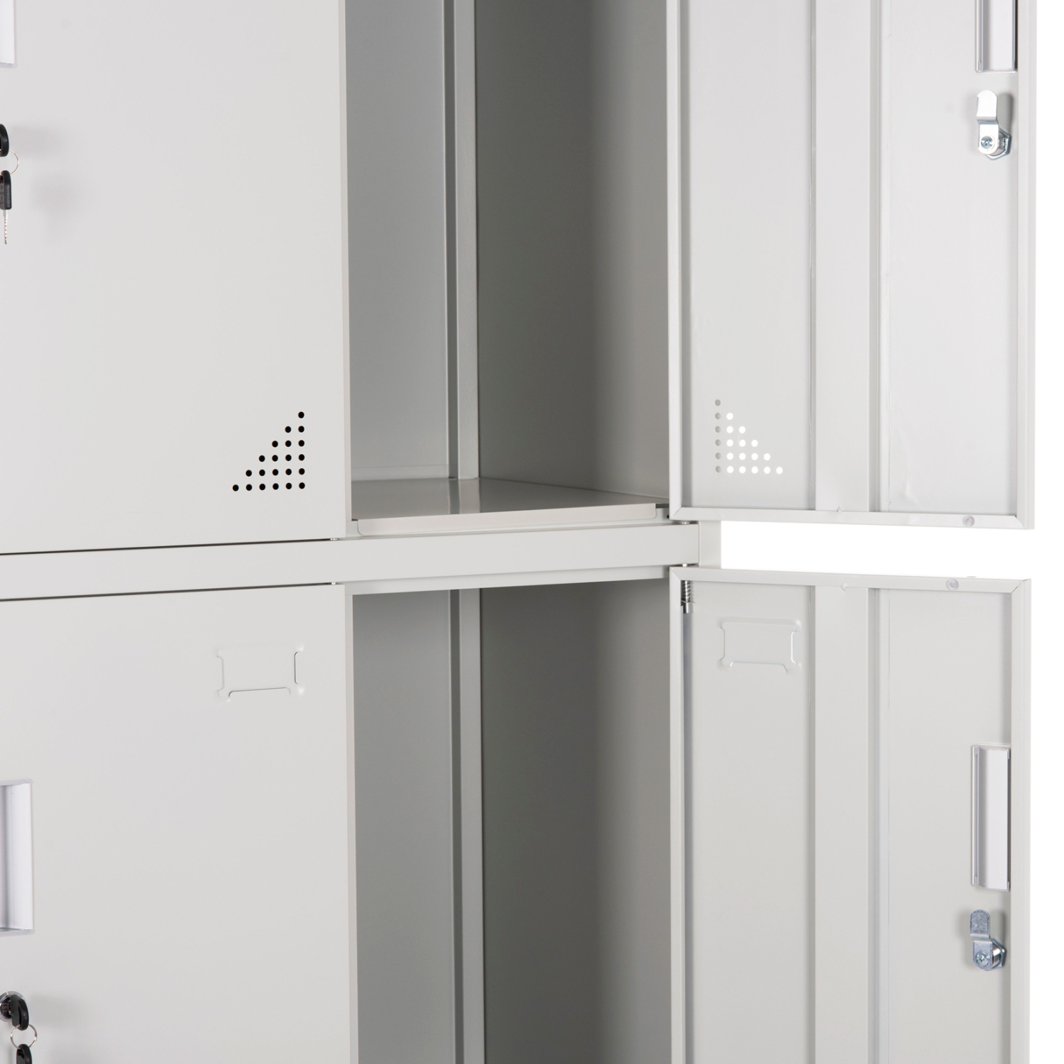 ΦΟΡΙΑΜΟΣ ΜΕΤΑΛΛΙΚΟΣ MALMOE HM5636.11 9 ΝΤΟΥΛΑΠΑΚΙΑ ΜΕ ΚΛΕΙΔΑΡΙΕΣ-ΓΚΡΙ 90x45x185Υεκ. - Image 7