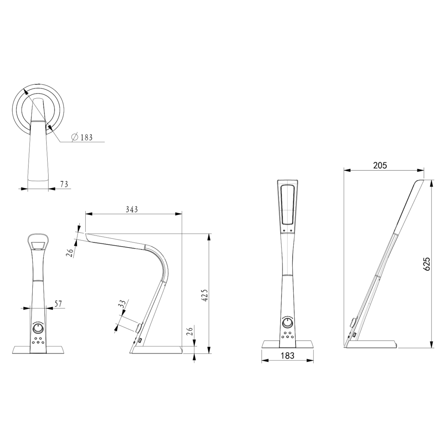 ΦΩΤΙΣΤΙΚΟ ΓΡΑΦΕΙΟΥ LED BLAIN PRO HM4451.08 ΑΣΗΜΙ ΧΡΩΜΑ 34,3x18,3x42,5Υεκ. - Image 2