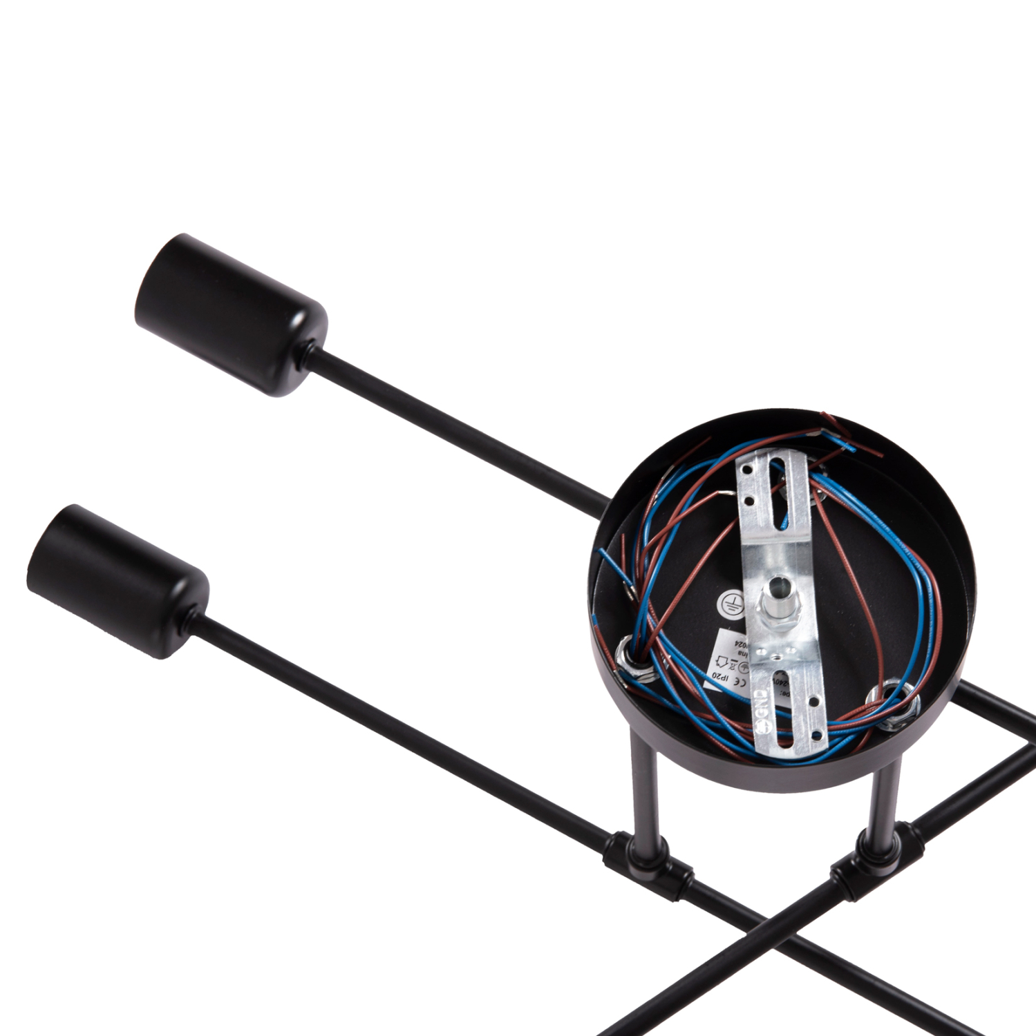 ΦΩΤΙΣΤΙΚΟ ΟΡΟΦΗΣ ΠΟΛΥΦΩΤΟ LIGHTY HM7427.11 ΜΕΤΑΛΛΟ ΣΕ ΜΑΥΡΟ 51x51x23Υεκ. - Image 8
