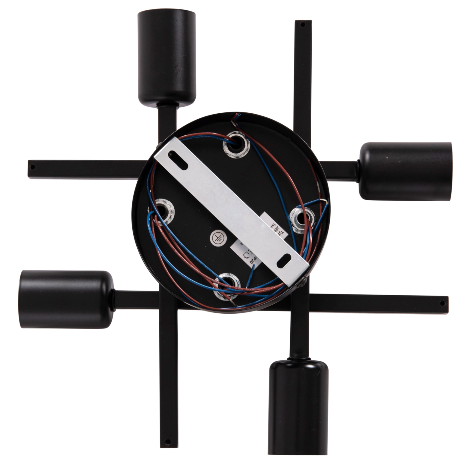 ΦΩΤΙΣΤΙΚΟ ΟΡΟΦΗΣ ΠΟΛΥΦΩΤΟ LIGHTY HM7428.11 ΜΕΤΑΛΛΟ ΣΕ ΜΑΥΡΟ 28x28x15Υεκ. - Image 8