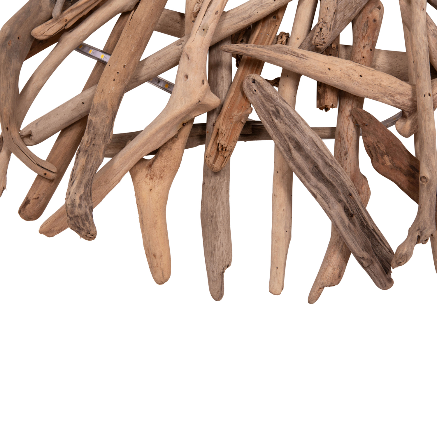 ΦΩΤΙΖΟΜΕΝΟ ΔΙΑΚΟΣΜΗΤΙΚΟ ΤΟΙΧΟΥ DREAMER HM4422 DRIFTWOOD ΜΕ ΤΑΙΝΙΑ LED Φ90x7(πάχος)εκ - Image 4