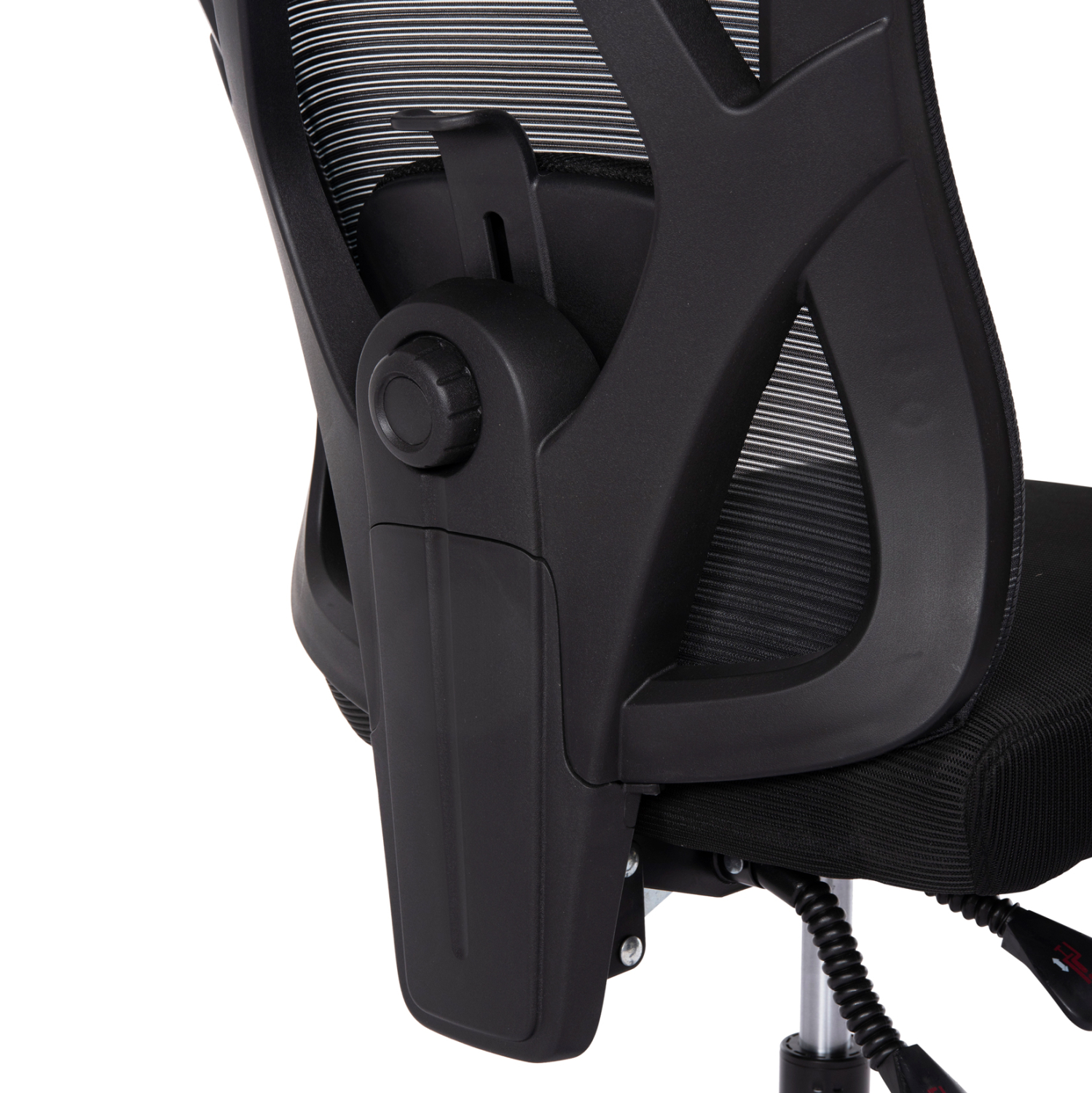 ΚΑΡΕΚΛΑ ΓΡΑΦΕΙΟΥ MEXER HM1195.01 ΜΑΥΡΟ MESH-ΜΕΤΑΛ.ΒΑΣΗ-NYLON ΣΚΕΛΕΤΟΣ 68x70x136Υεκ. - Image 8